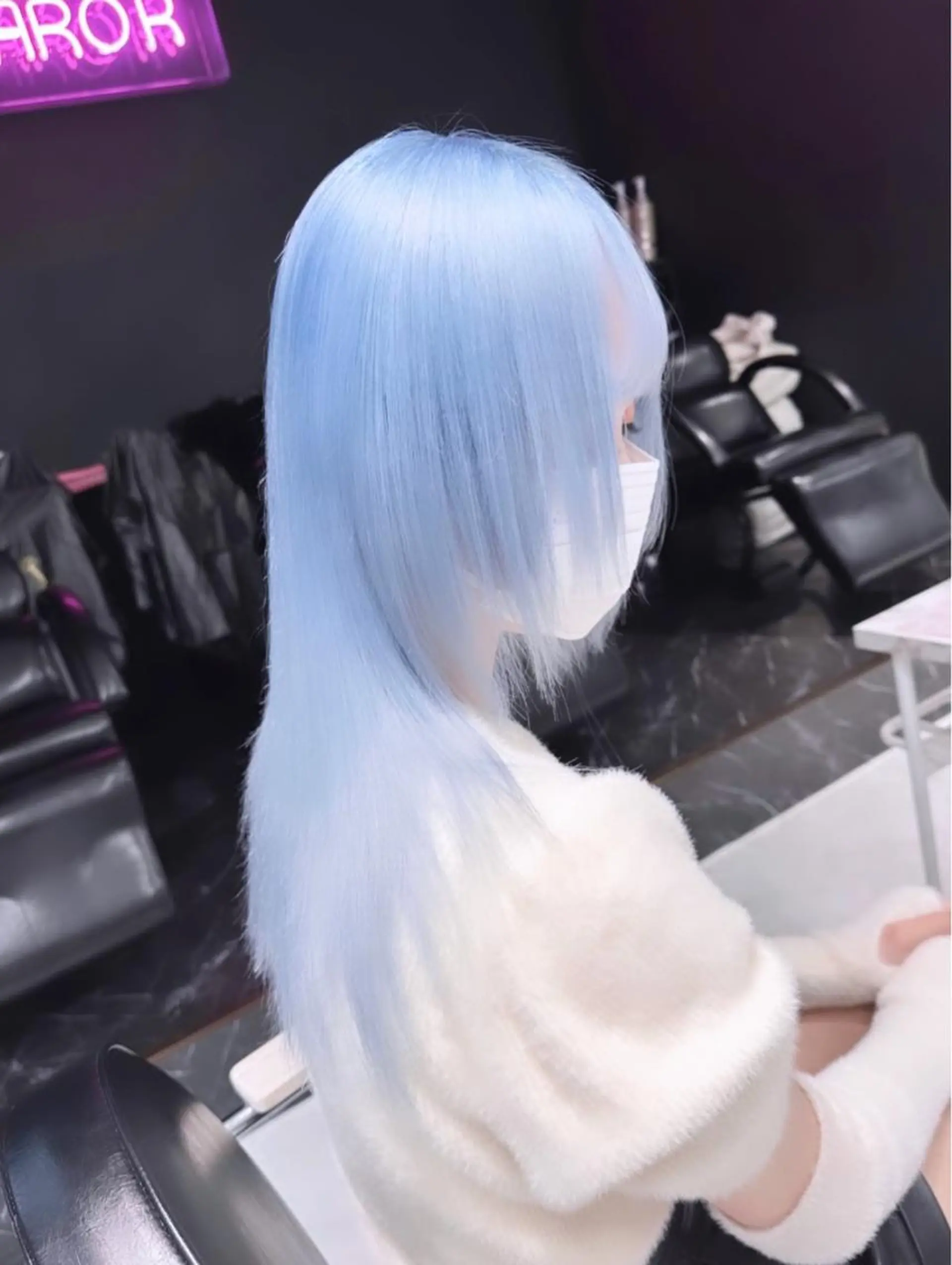 ミディアム カラー パーマ ヘアアレンジ メンズ キッズ ネイル マツエク・マツパ アイブロウ 眉カラー レイヤーカット ハイトーンNo.1 👩🏼NaGiSaのヘアスタイル