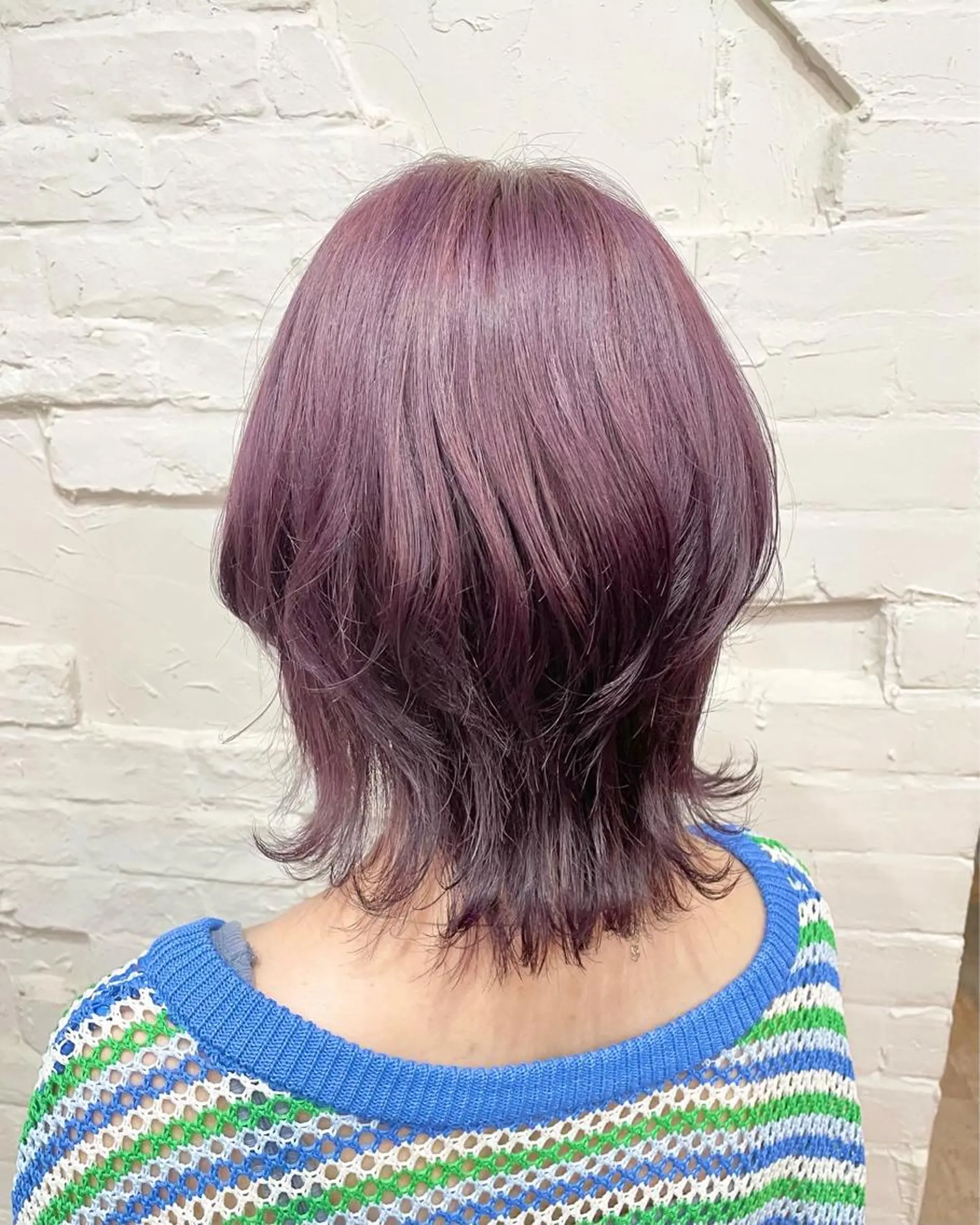 ミディアム カラー ヘアアレンジ カット ヘアカラー トリートメント 【ピンク/韓国ヘア/ ヘアセット】亜海のヘアスタイル