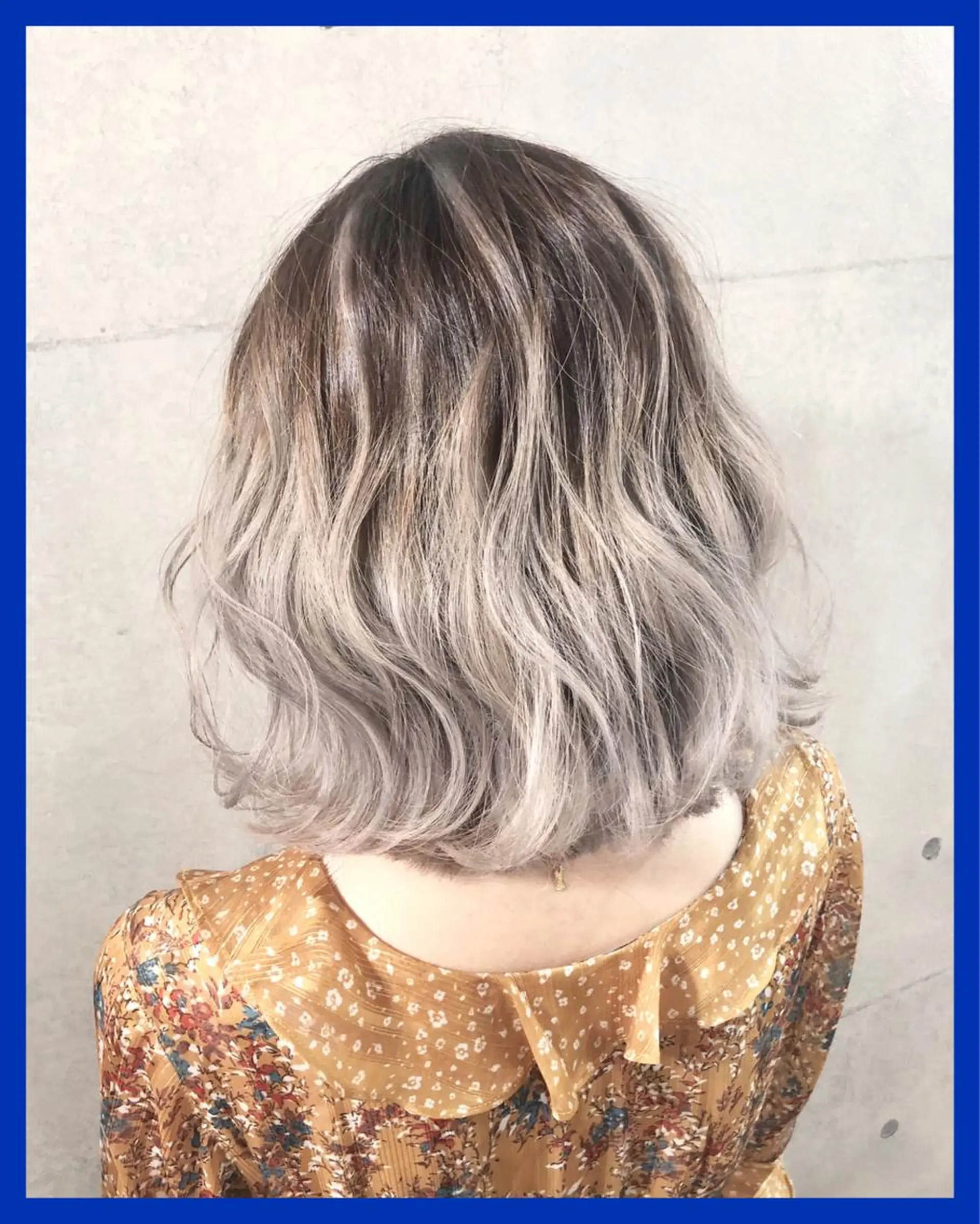 ミディアム カラー ヘアカラー トリートメント ヘッドスパ youres hair髪質改善トリートメント&ヘッドスパ新宿三丁目店所属・レイヤーカット× 髪質改善たもりのヘアスタイル