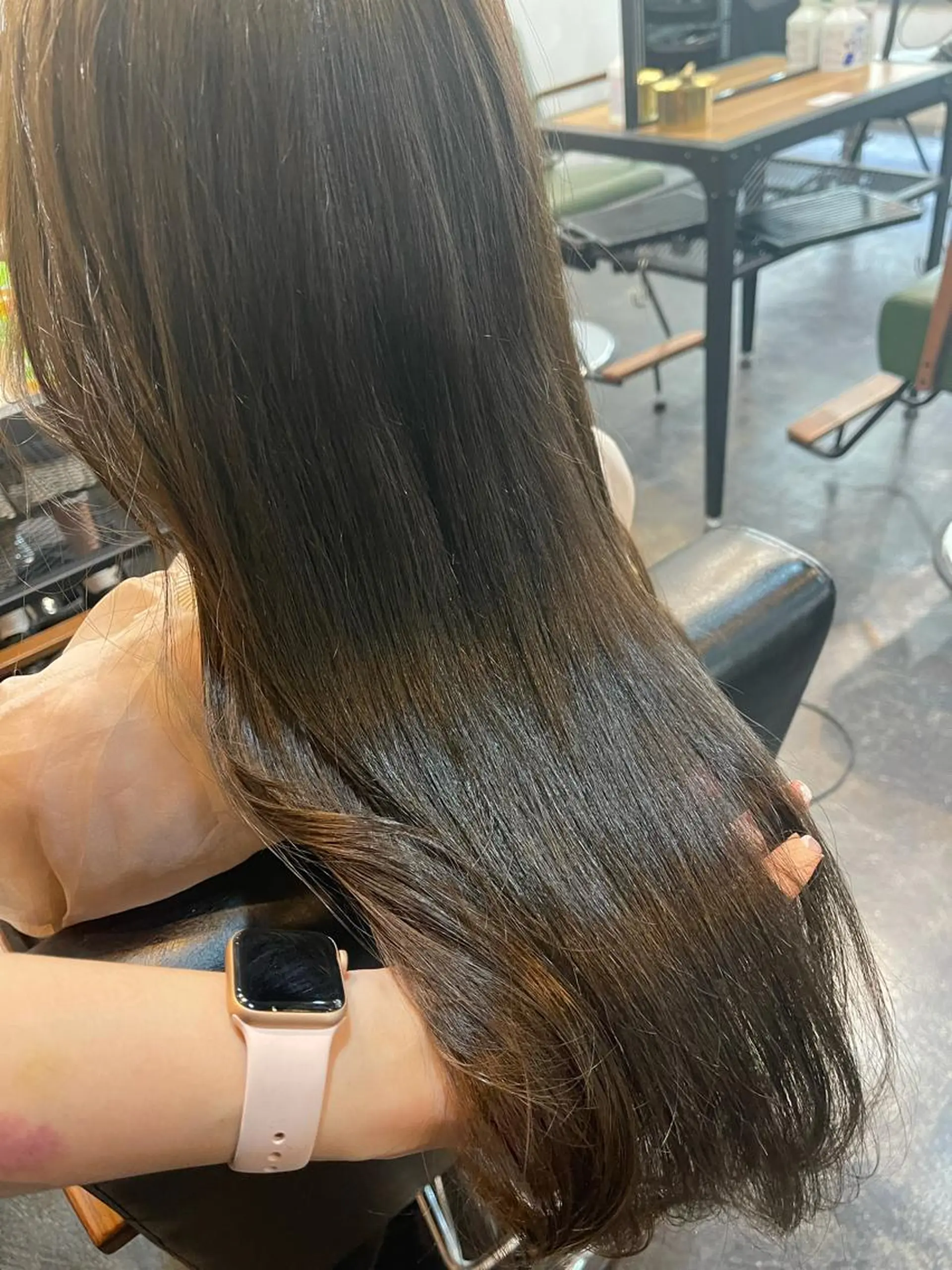 ロング カット ヘアカラー 韓国 / 中国ヘア 🦋Noniのヘアスタイル