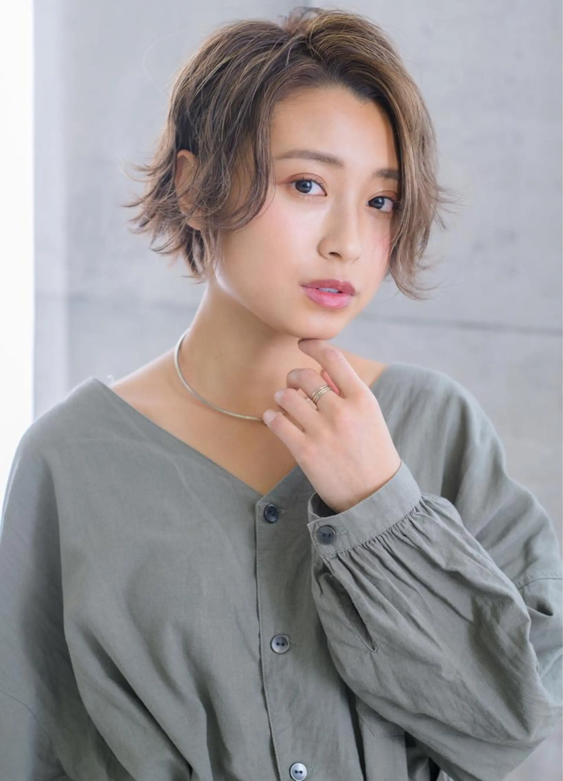 ショート カラー ショートヘア カット ヘアカラー 齋藤 咲のヘアスタイル