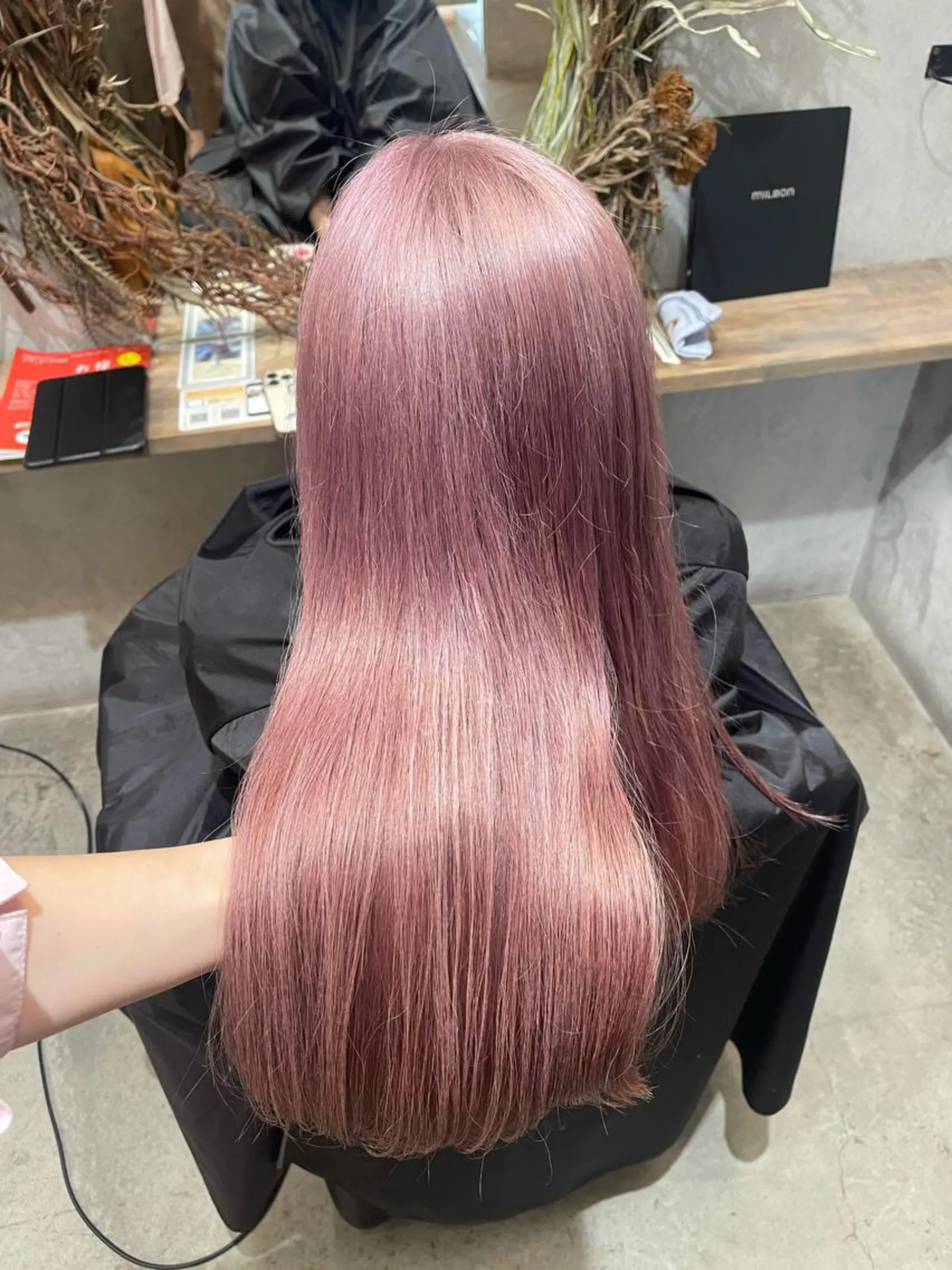 ロング カラー ピンクカラー miyu🎀まつ毛 /耳つぼジュエリーのマツエク・マツパデザイン