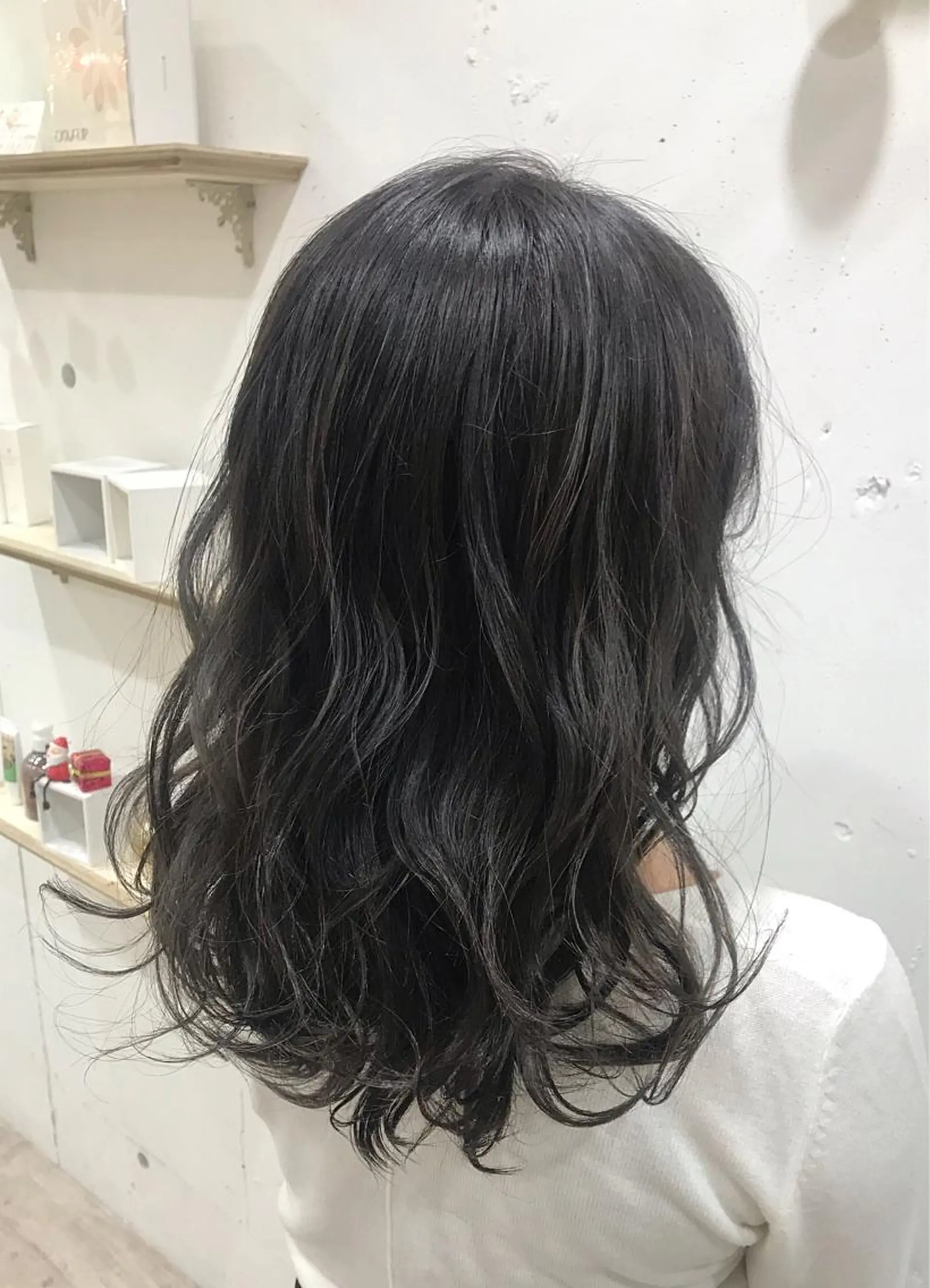 ロング カラー ブルーカラー グレージュ ハイライトカラー ハイライト カット ヘアカラー トリートメント 🍑艶髪✖️暖色系 ✨momoka🍑のヘアスタイル