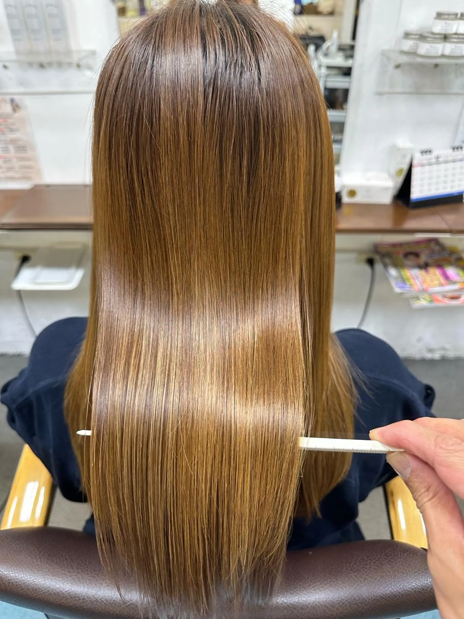 ロング カラー 髪質改善 縮毛矯正 トリートメント カット ヘアカラー トリートメント 【髪質改善】に特化 オリーブオイルクラブのヘアスタイル