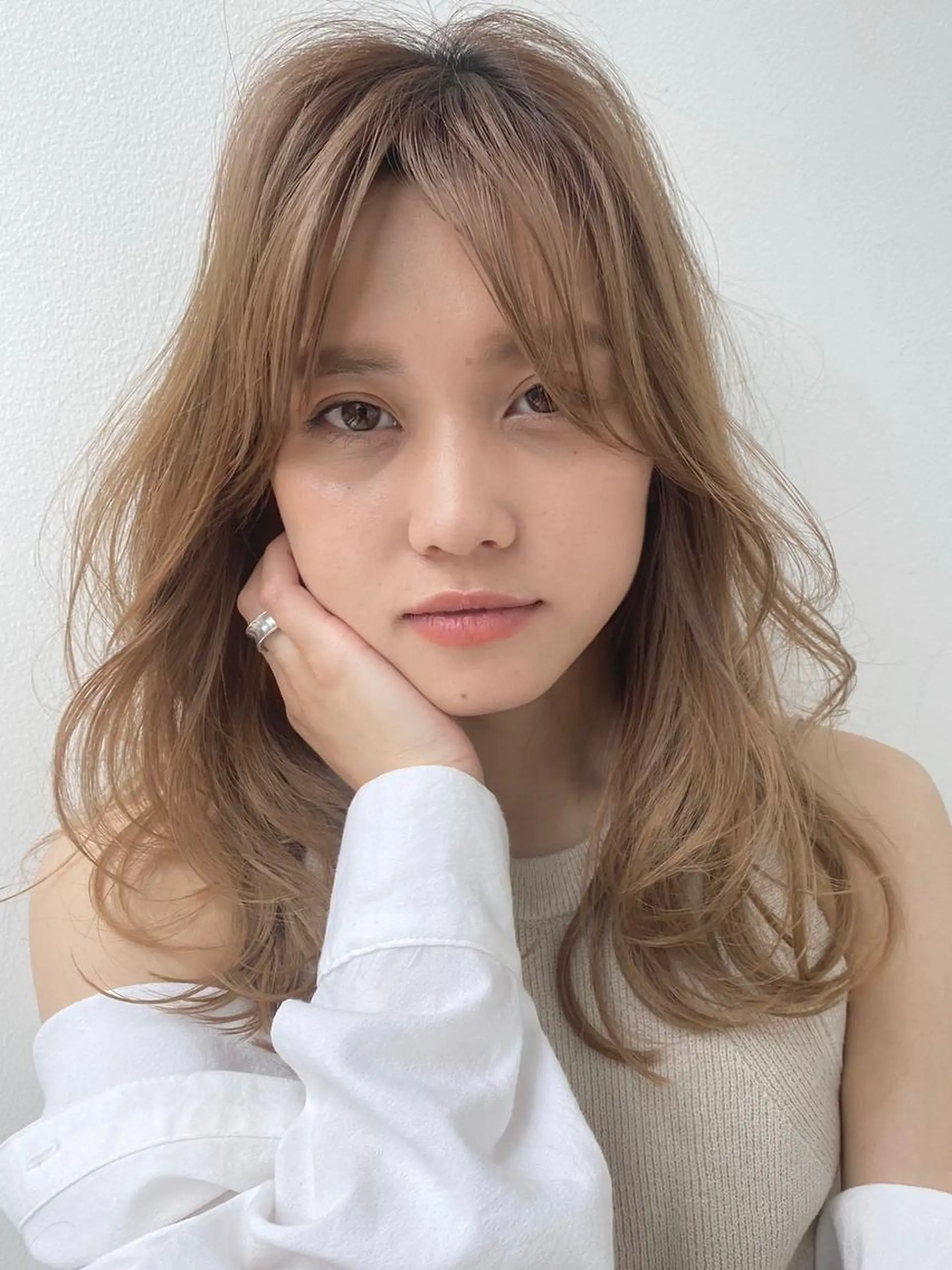 セミロング カラー カット ヘアカラー トリートメント 【透明感・外国人風】 葛西凌大のヘアスタイル