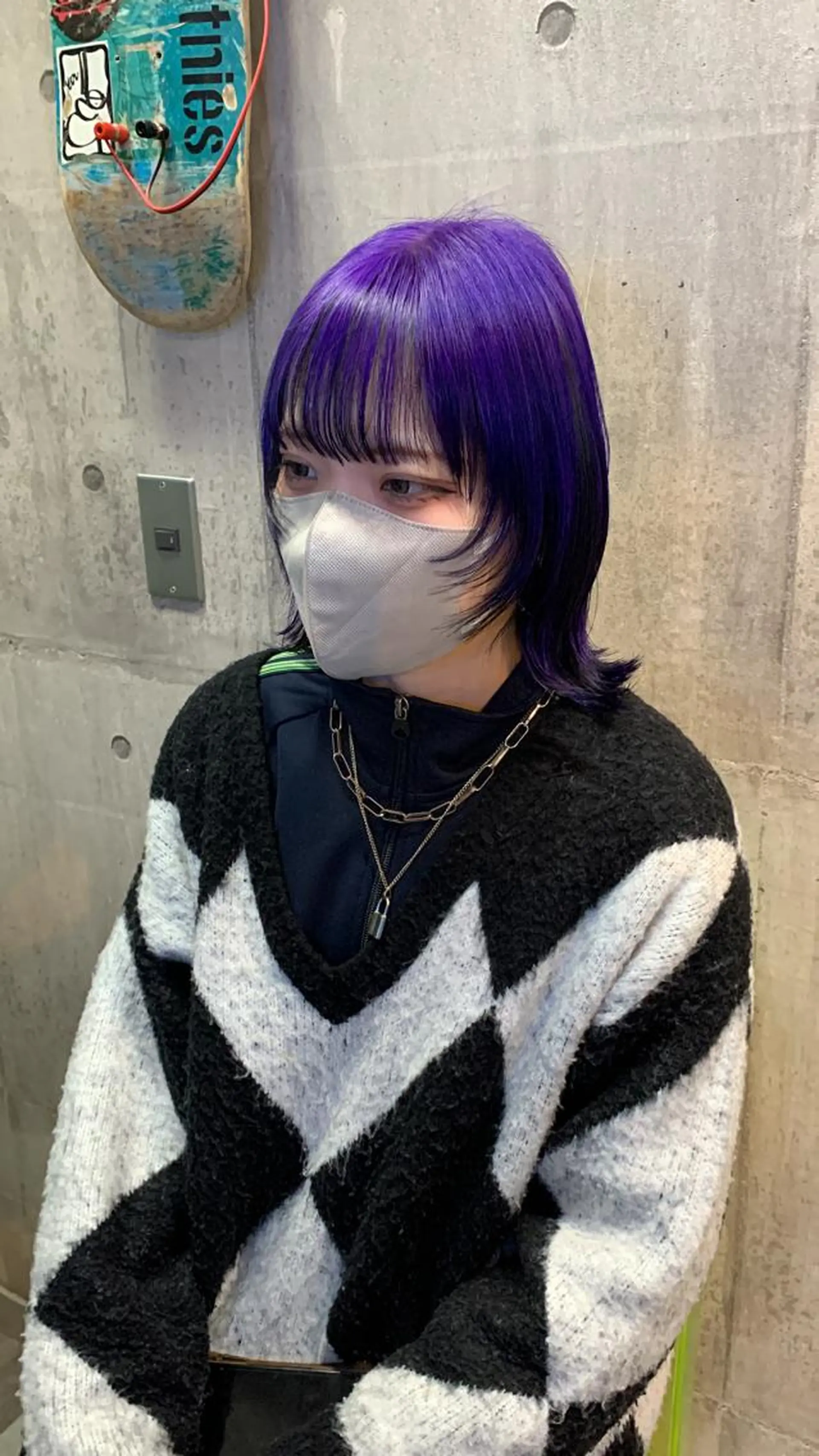 ショート カラー ヘアカラー トリートメント ハイトーン/メンズ/ ウルフ特化 小松のヘアスタイル