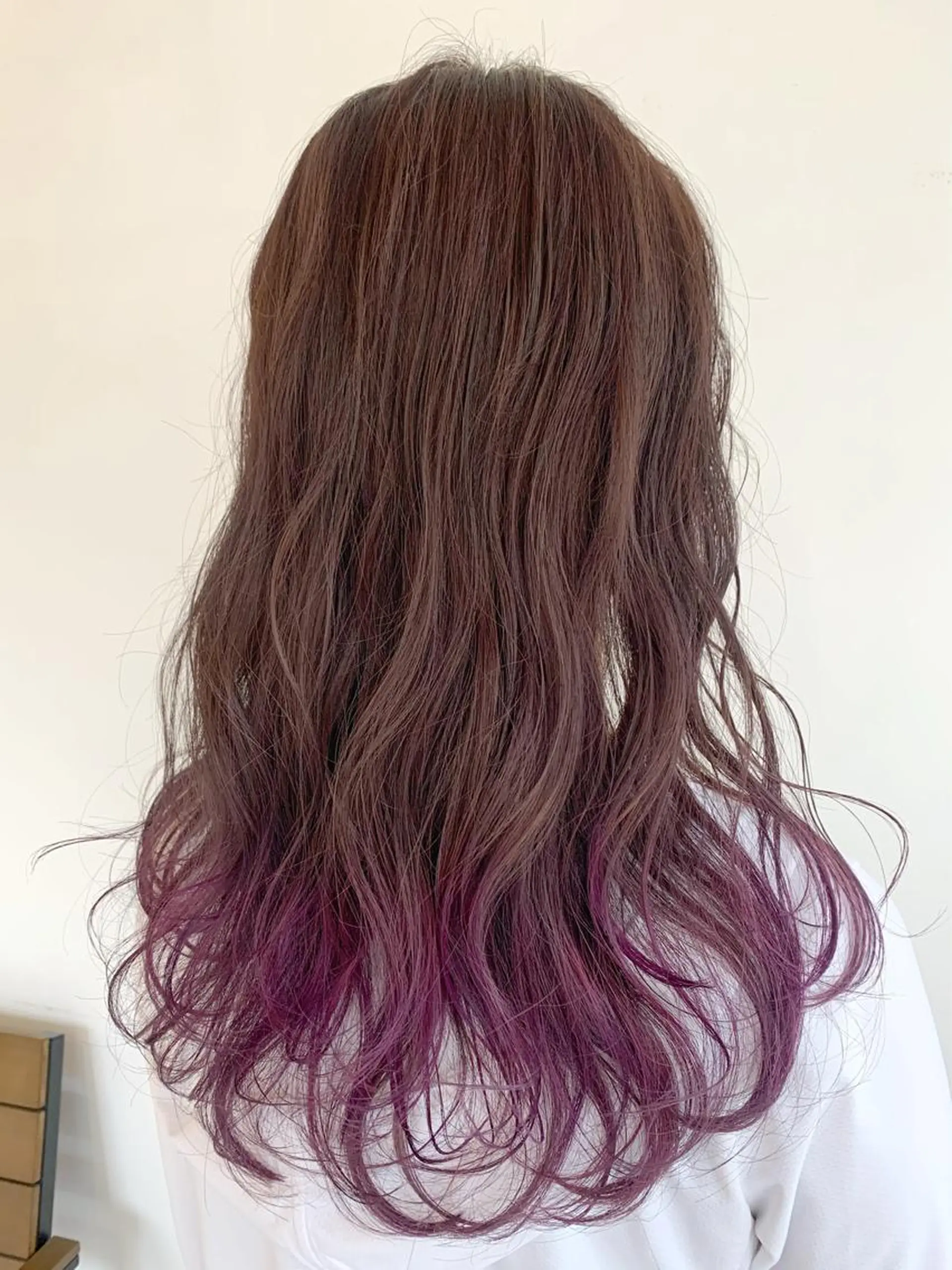 ロング パープルカラー ヘアカラー フリーランス　美容師 cayocoのヘアスタイル