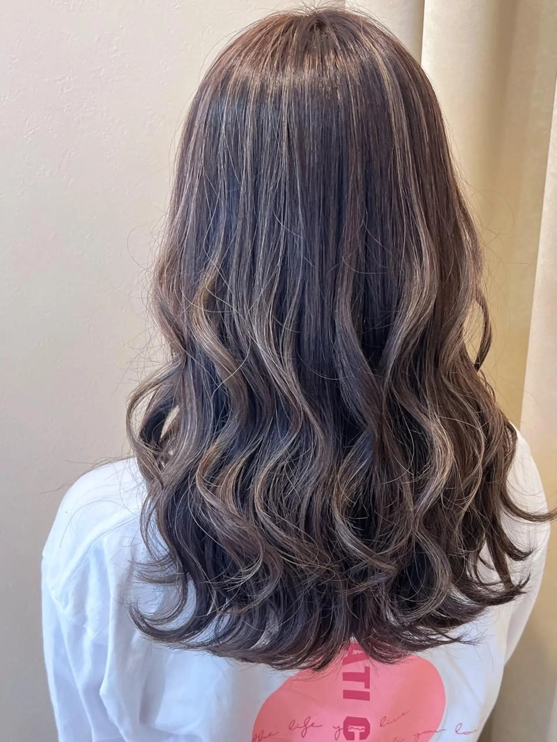 セミロング カラー ヘアアレンジ ハイライトカラー ハイライト エクステ＆カラー 特化F-card上通のヘアスタイル