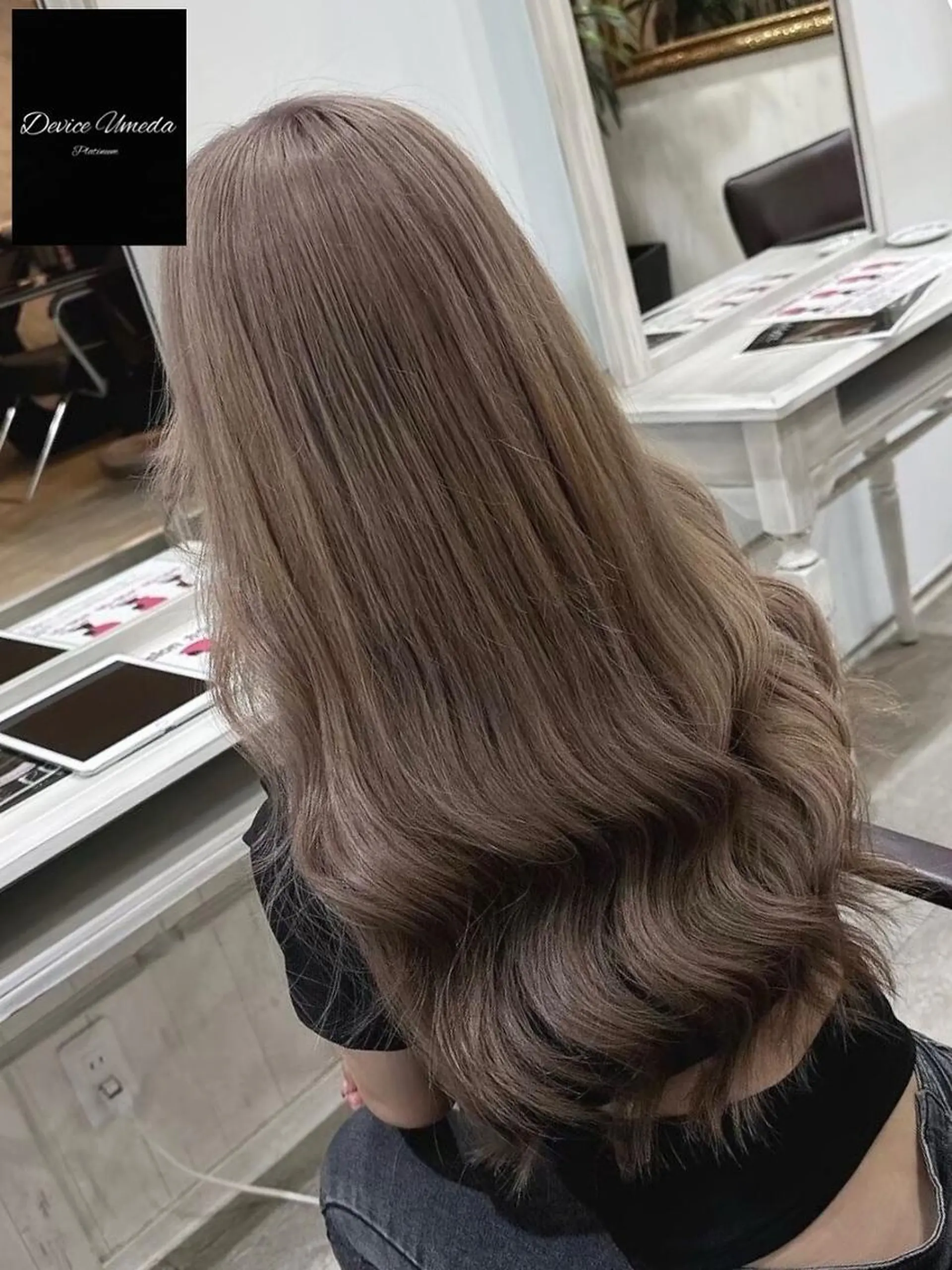 ロング ヘアアレンジ カラー レミーエクステ大阪 Device梅田のヘアスタイル
