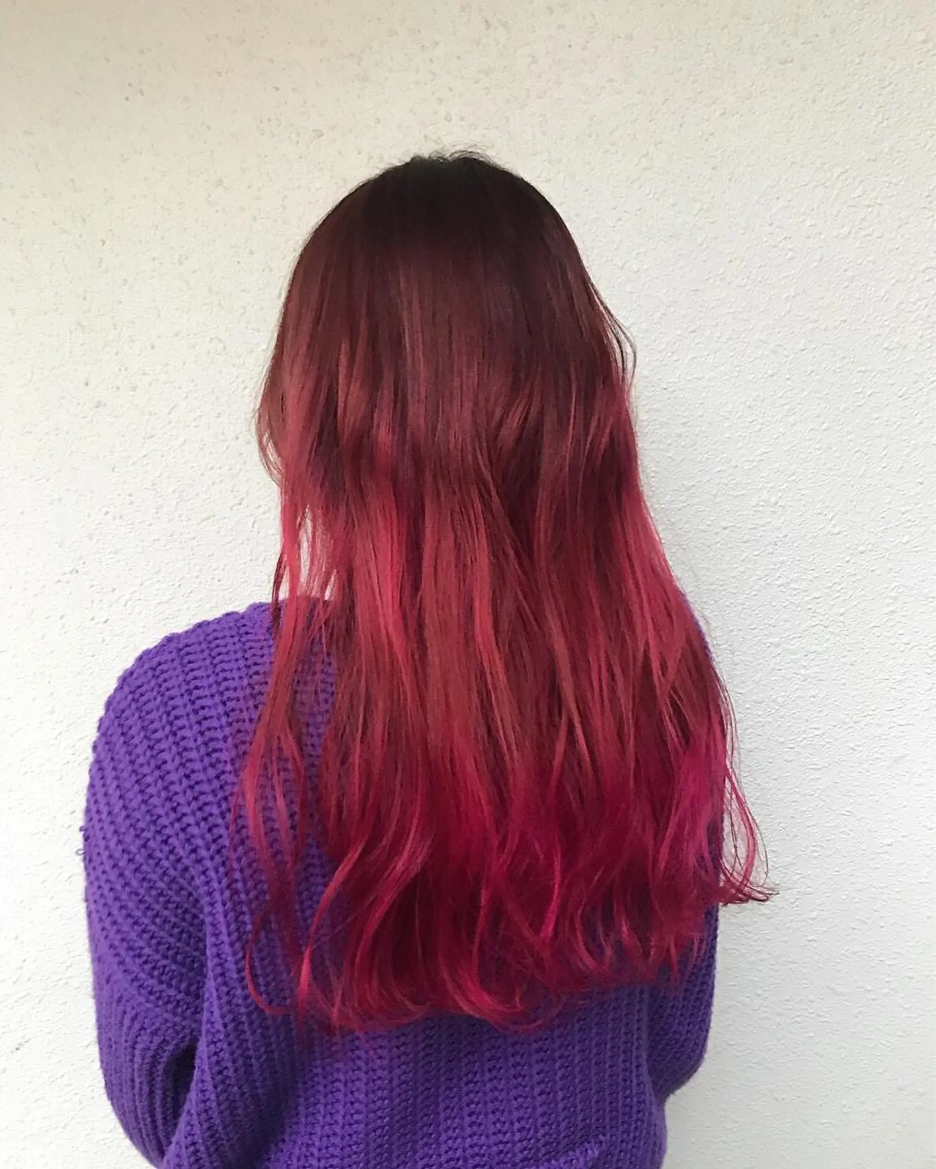 ロング カラー ピンクカラー インナーカラー/天神 ブリーチ/吉田のヘアスタイル