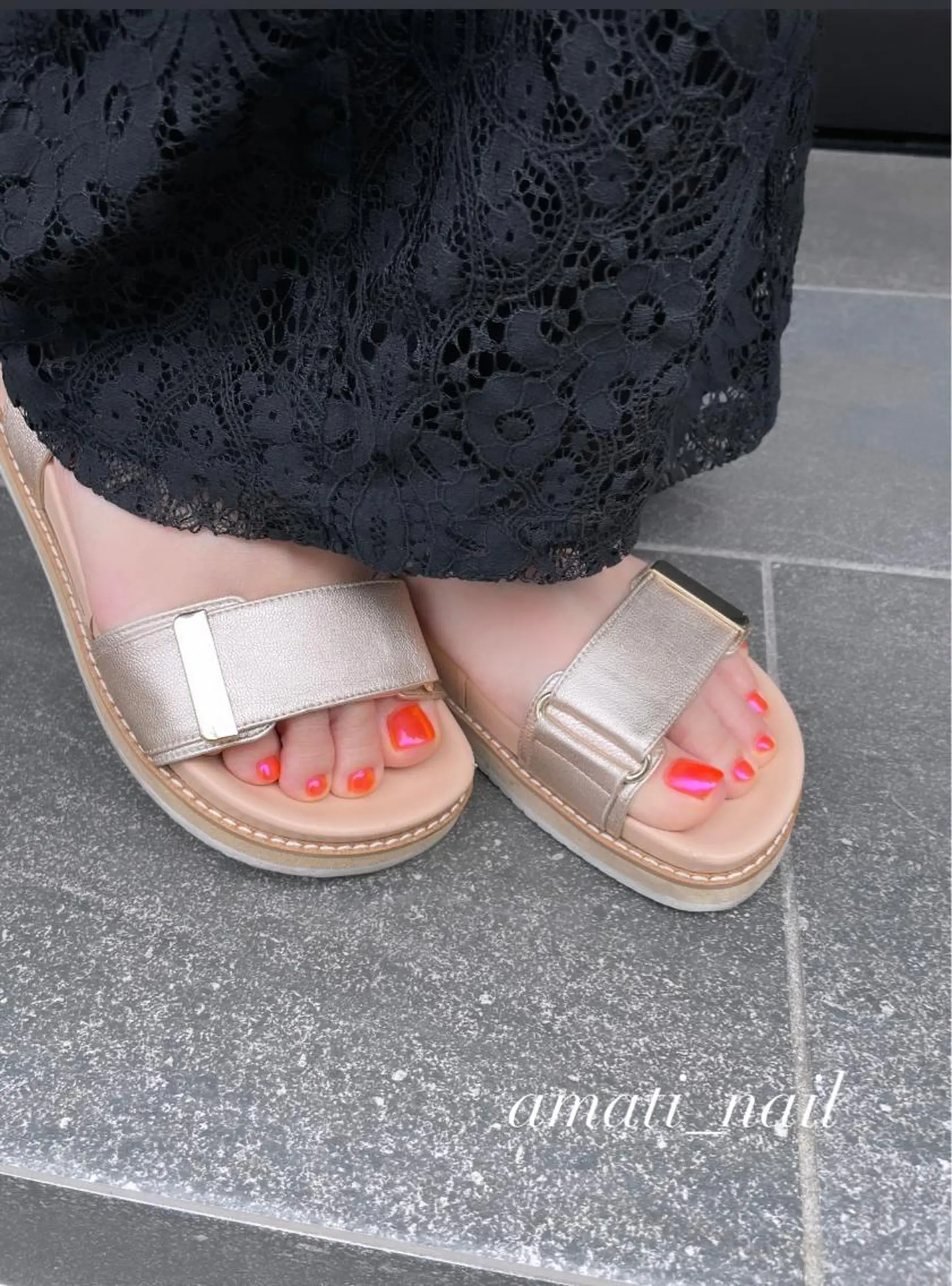 ネイル オーロラネイル クリアネイル フットネイル ジェルネイル グラデーション フットネイル amati_nail TAKAKOのネイルデザイン