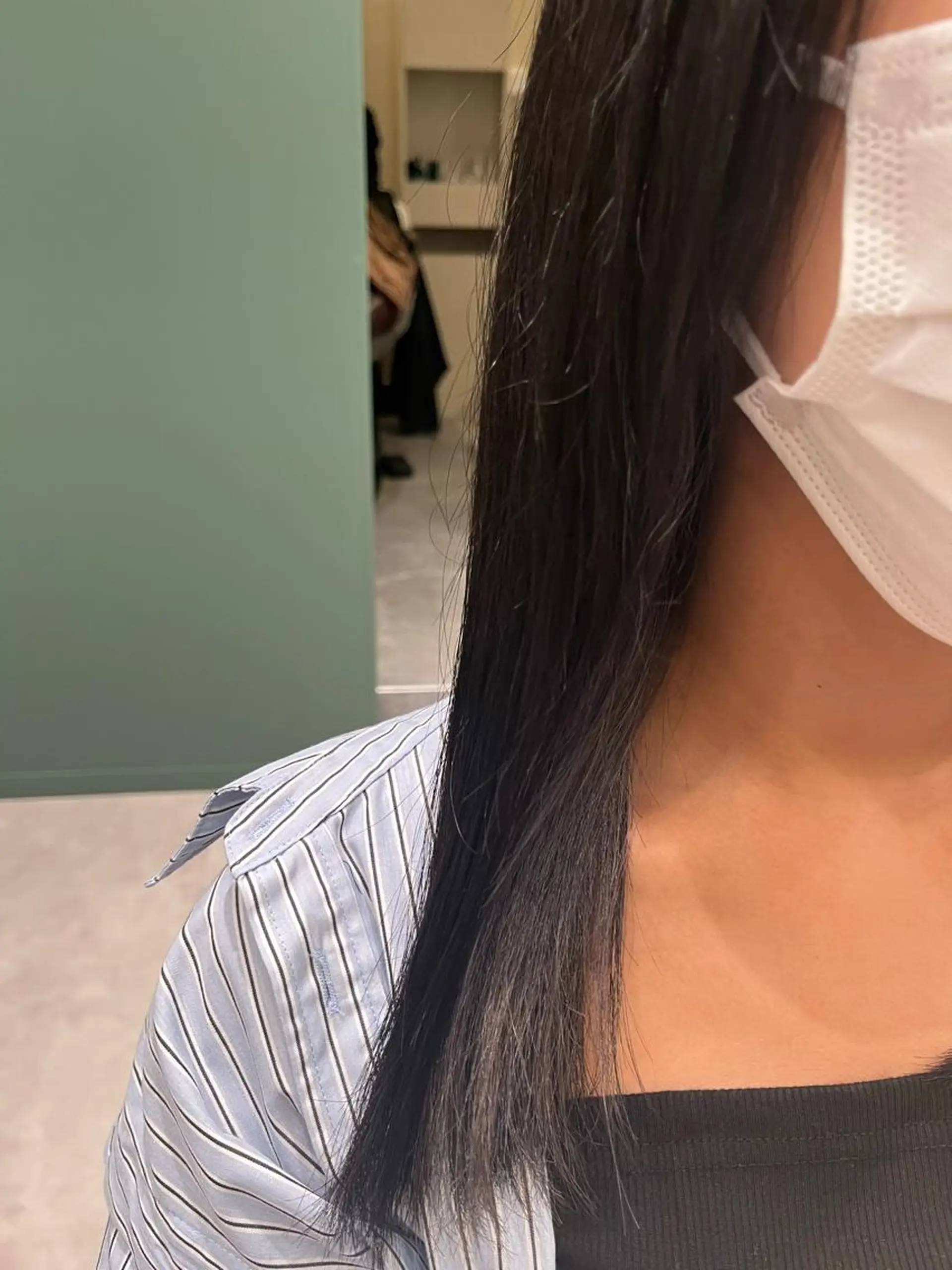 セミロング カラー 桑原 りゆのヘアスタイル
