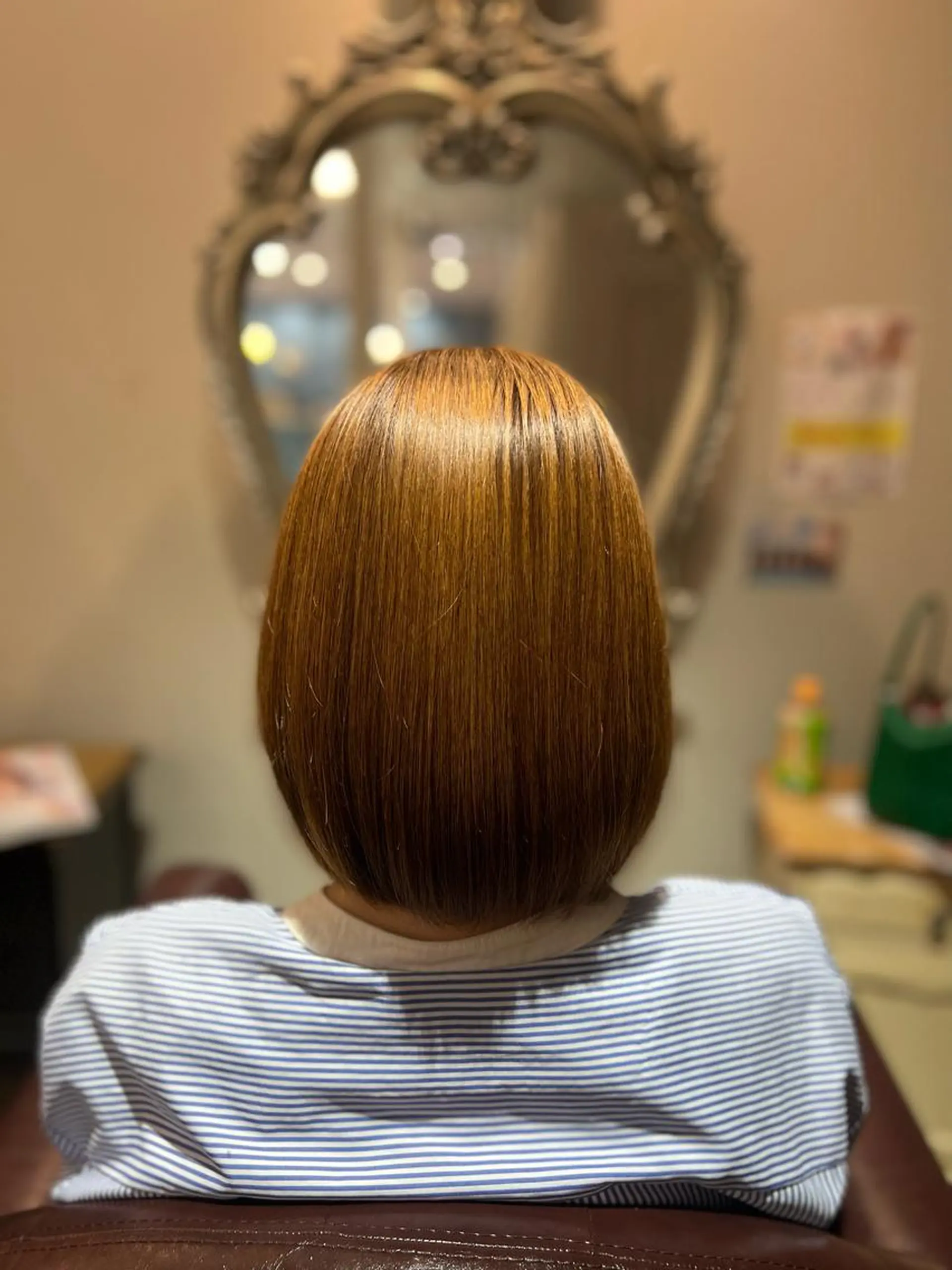 ミディアム カラー 八重津　晃輔 /縮毛矯正／ブリーチのヘアスタイル