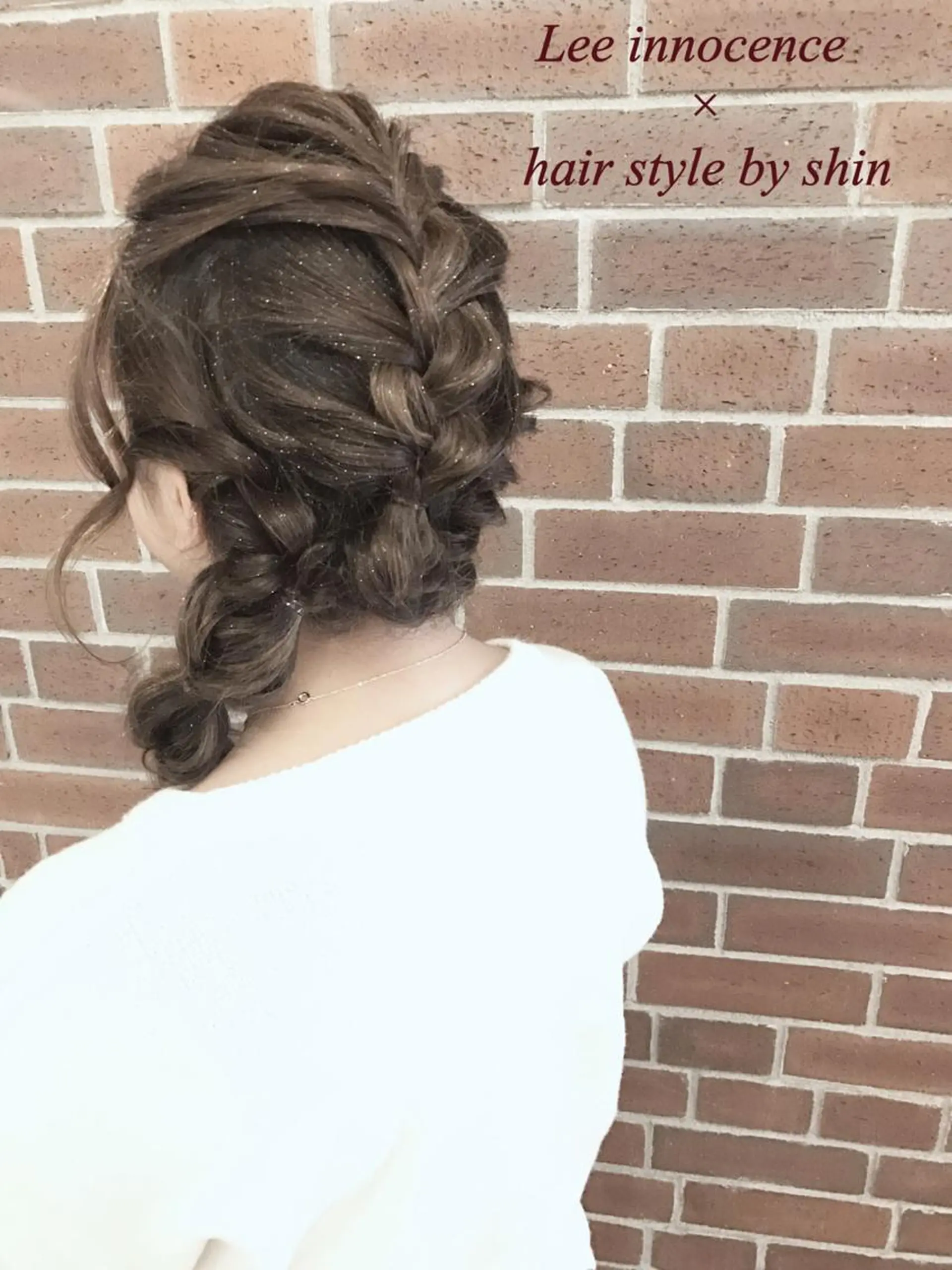 ミディアム セミロング ロング カラー パーマ ヘアアレンジ 三つ編み カラー&矯正スペシャ リスト宮本　伸一のヘアスタイル