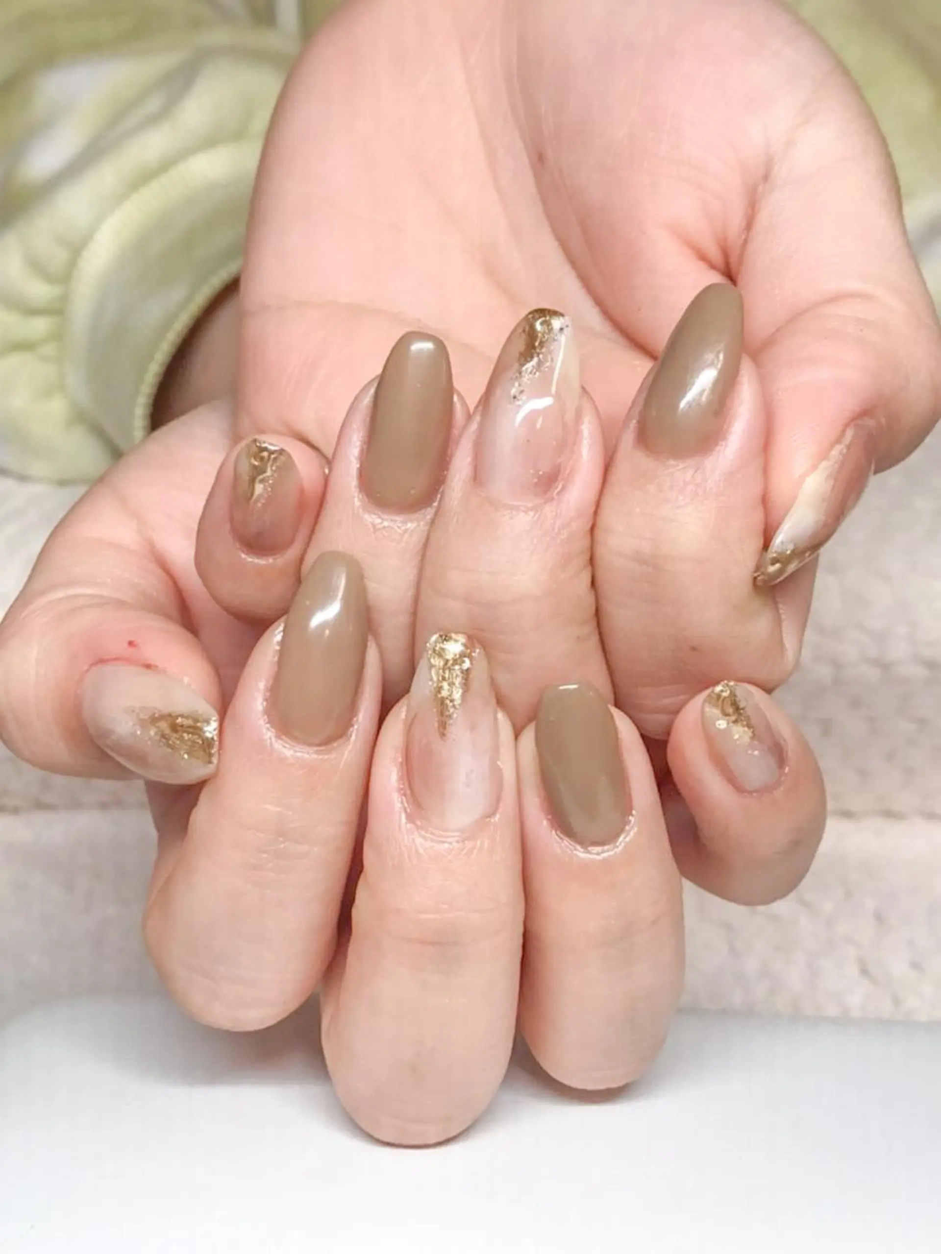 ネイル ジェルネイル ニュアンスネイル オフィスネイル シンプルネイル 春ネイル Nyanco Nailのネイルデザイン