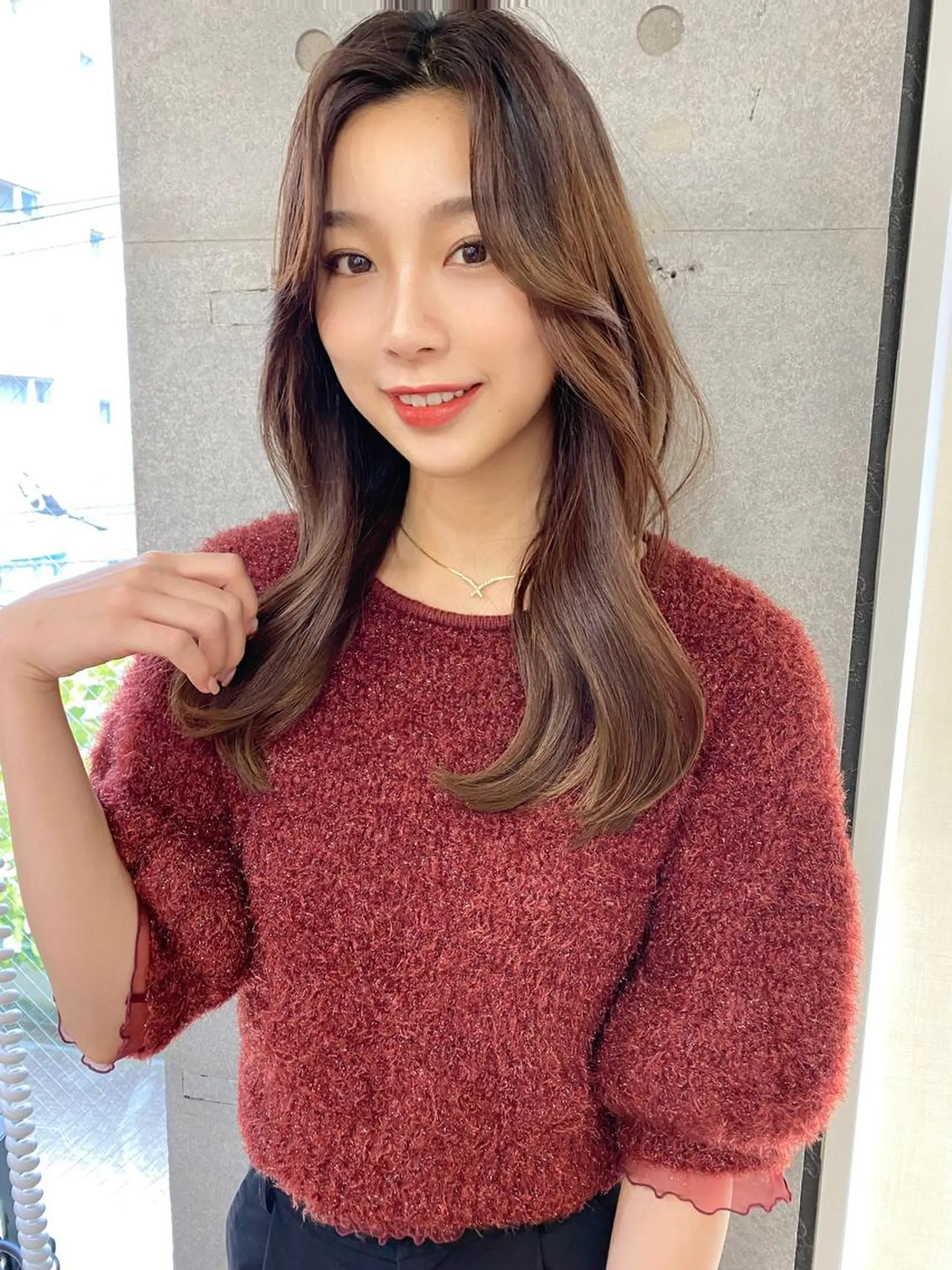 セミロング カラー 似合わせレイヤー 🇰🇷荒木洋文のヘアスタイル