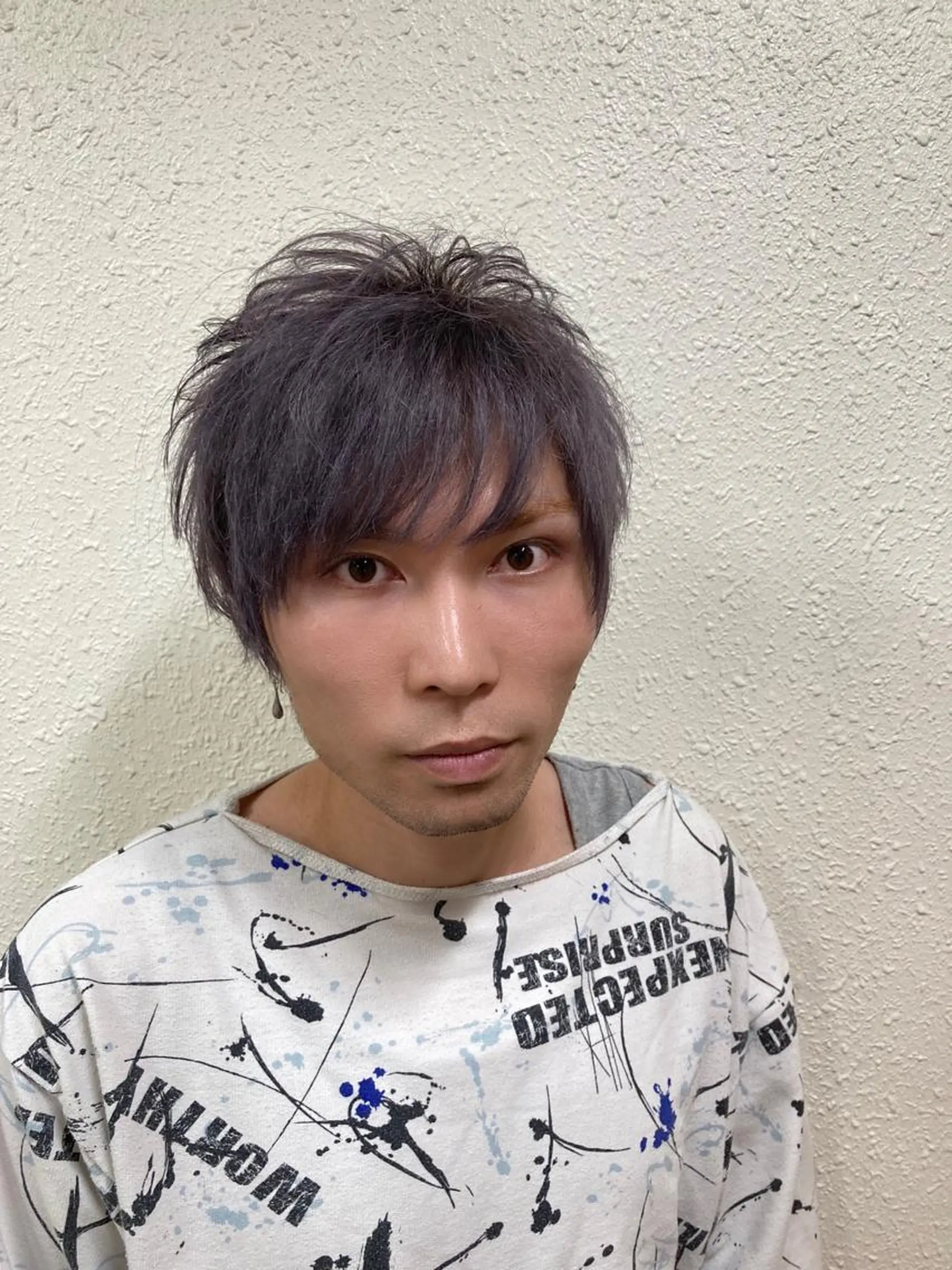 ショート メンズ ショートレイヤー メンズブリーチ レイヤーカット ショートヘア トリートメント カット ヘアカラー FUGO harajuku所属・FUGO原宿【代表】 髪質改善/イイヌマのヘアスタイル
