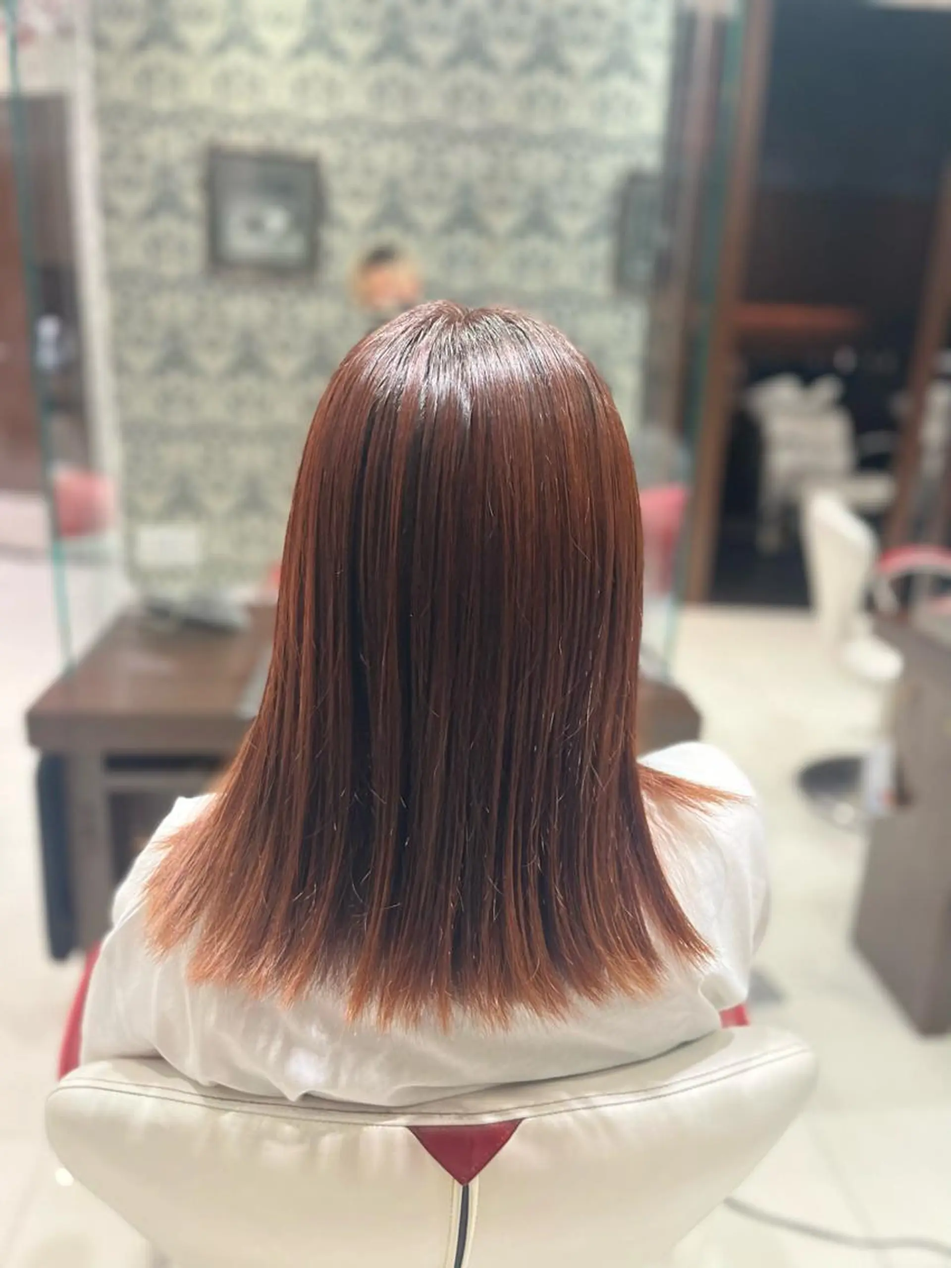 セミロング カラー 透明感カラー 5月空きあり 上野颯太のヘアスタイル