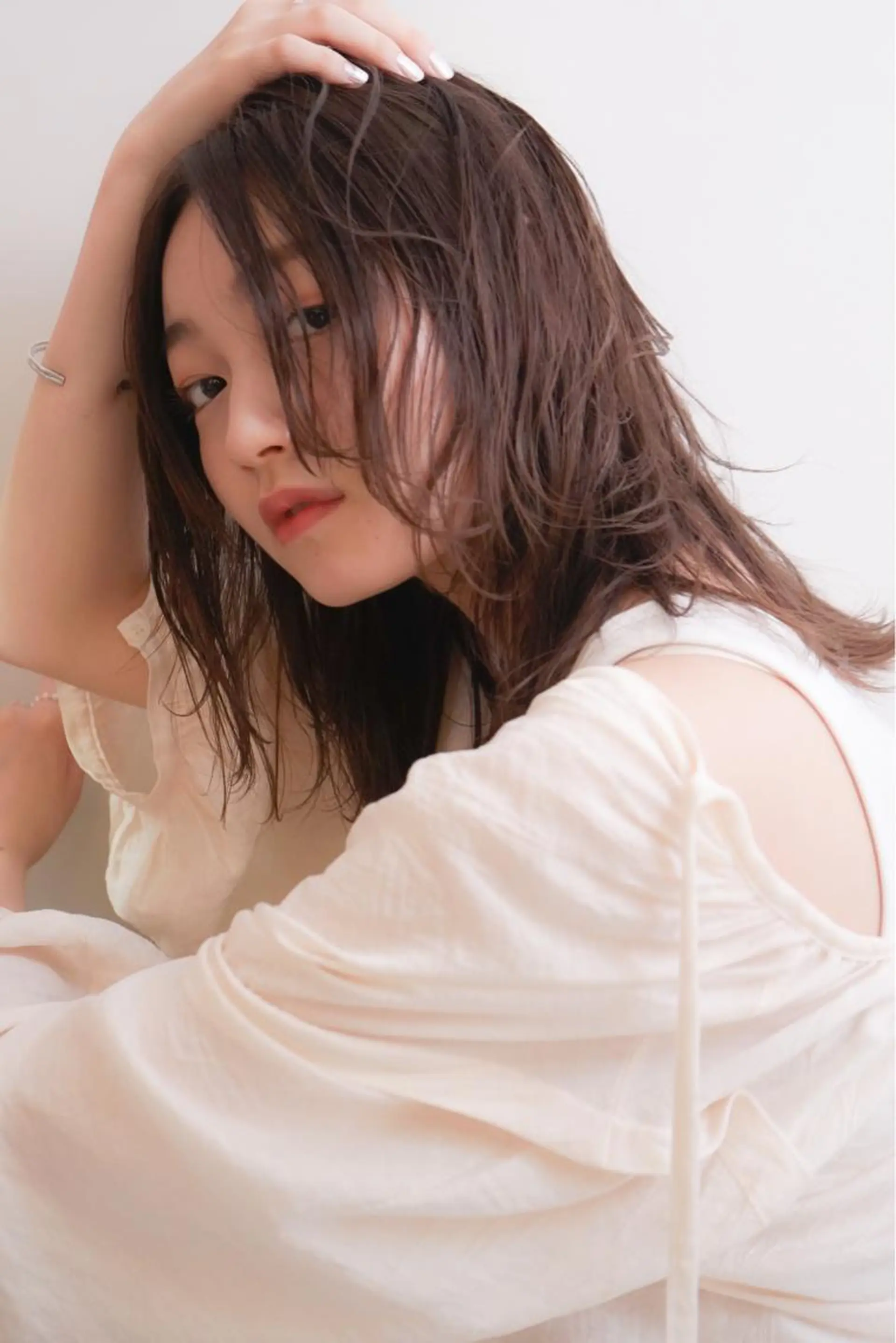 セミロング カット パーマ トリートメント Neolive caffのヘアスタイル