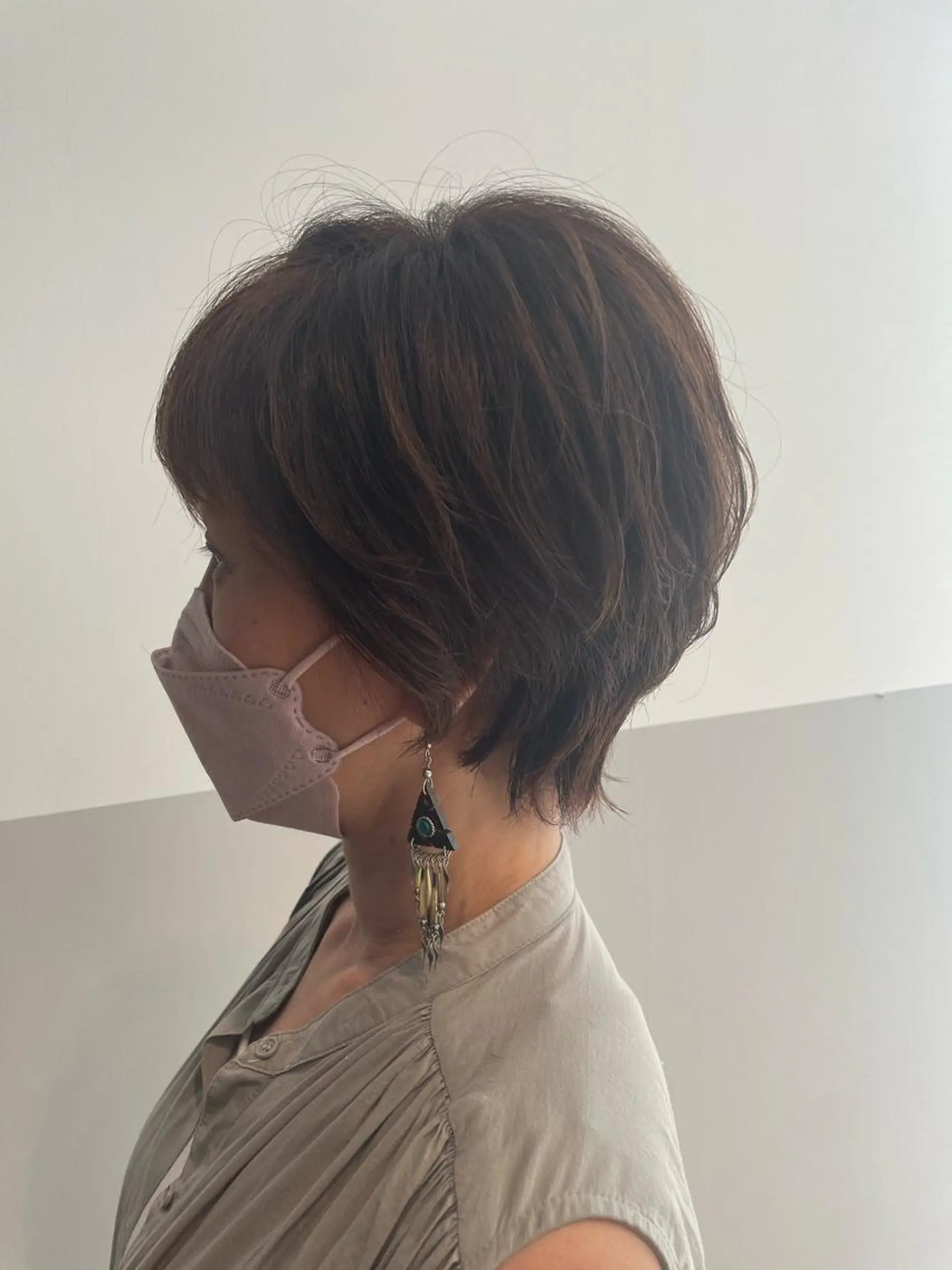 ショート カラー KANGOLSALON 富山セントラル所属・松井 亜美のヘアスタイル