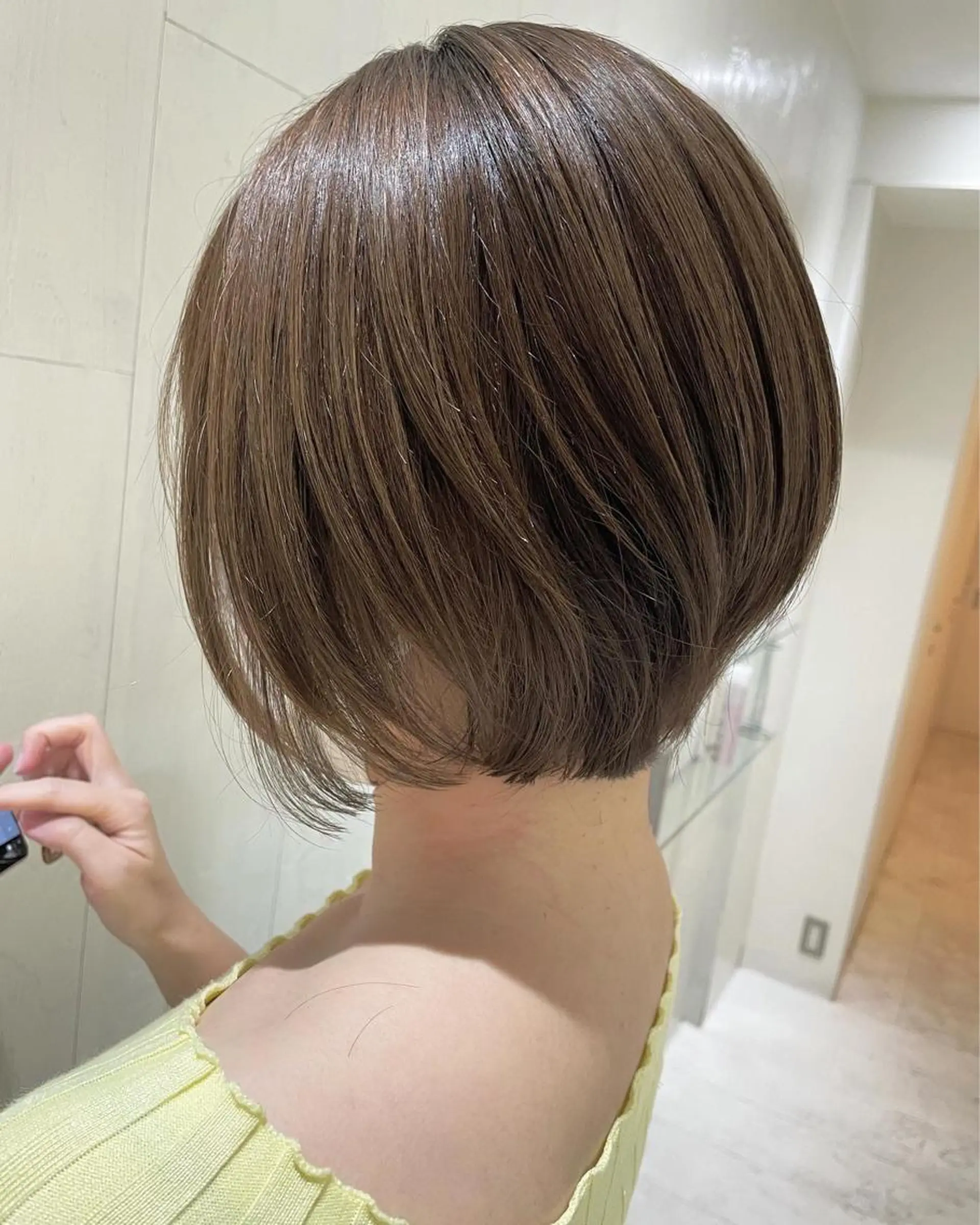 ショート ショートボブ アッシュ ボブ 外国人風カラー レイヤーカット カット ヘアカラー トリートメント 河合秀明/ショート /ボブ/レイヤーのヘアスタイル