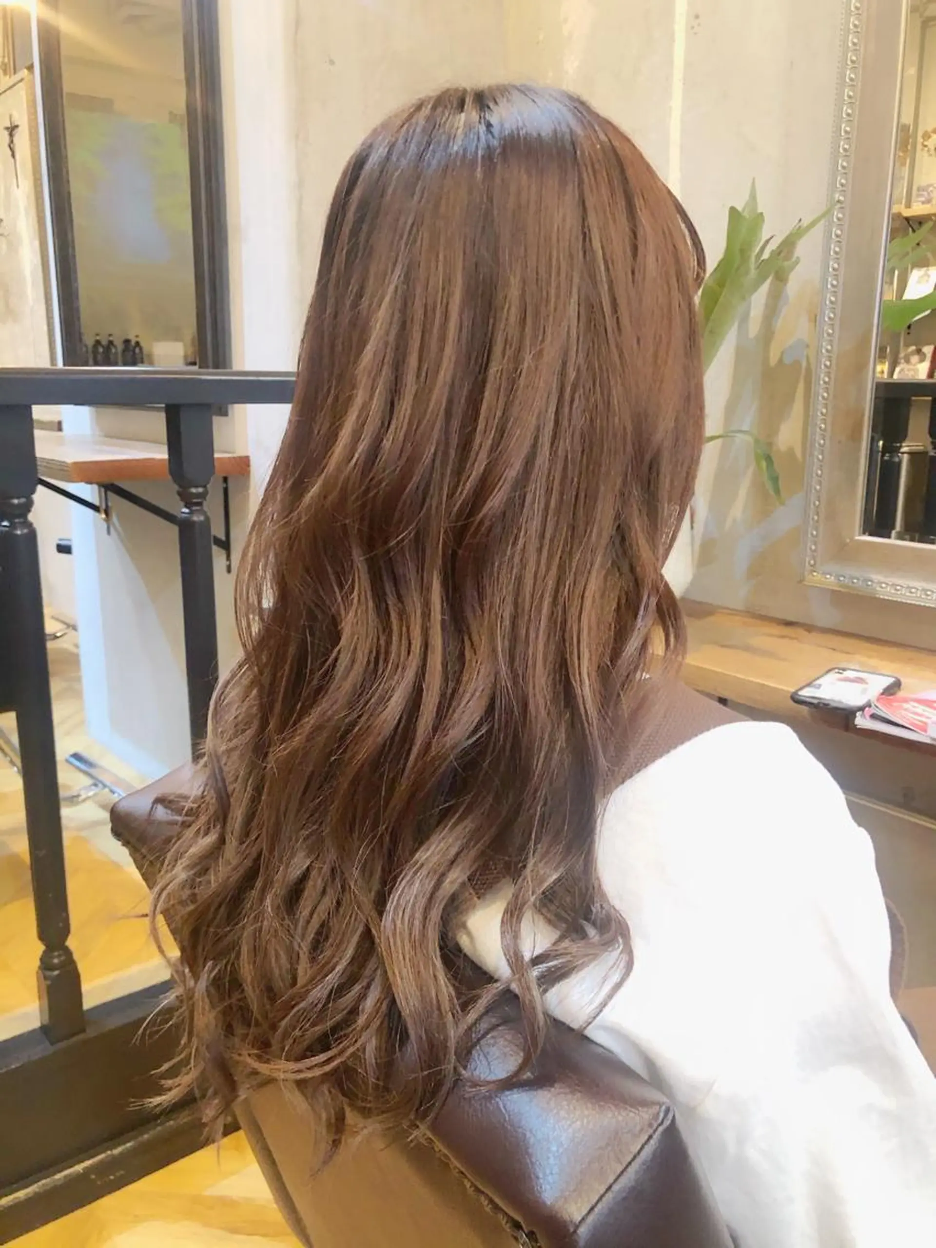 ロング シールエクステ アッシュ アッシュグレー ミストバング エクステ エクステ指名No.1 【店長】橘田のヘアスタイル