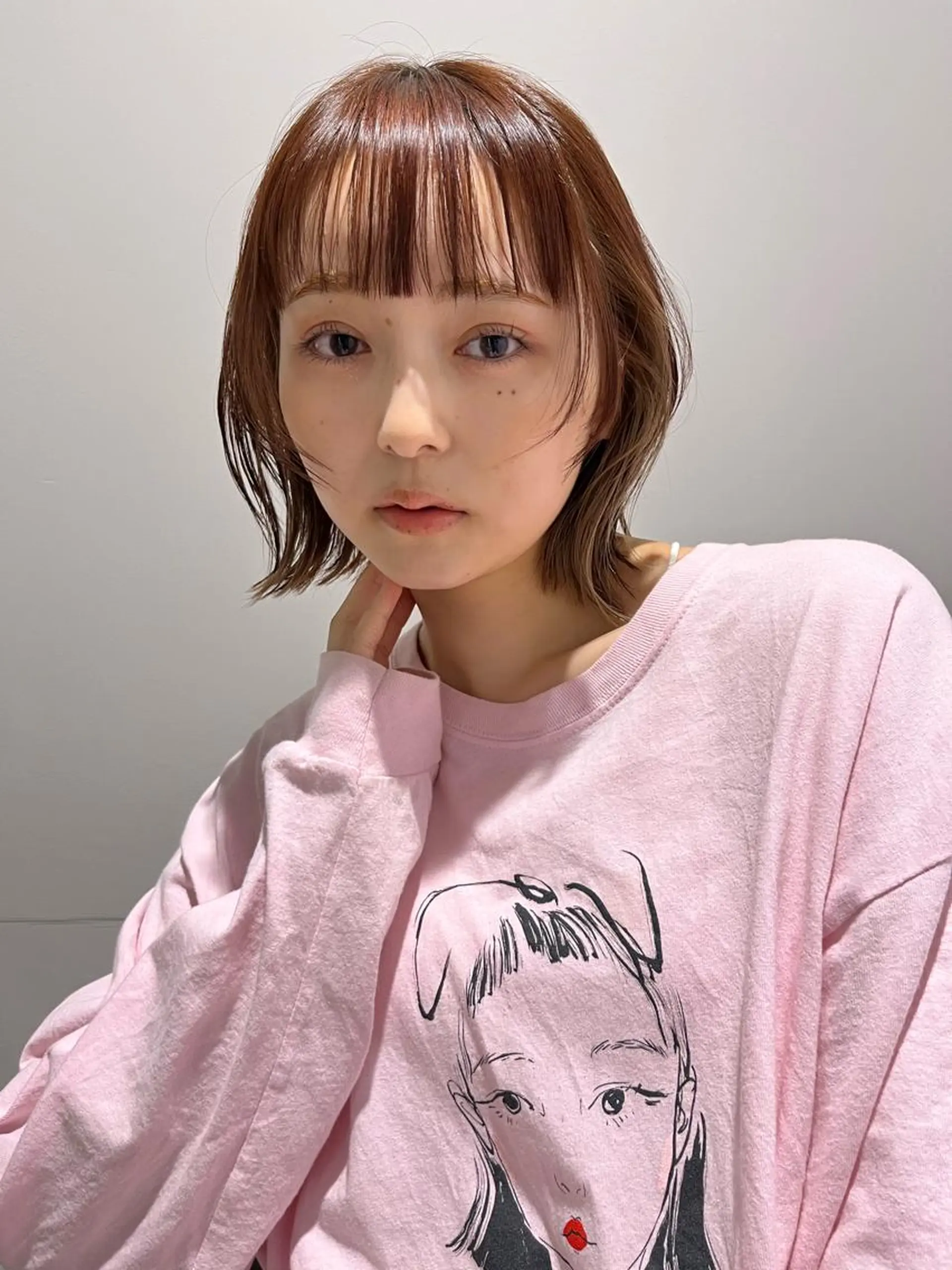 カラー ヘアアレンジ カット ヘアカラー MINX The pass所属・透明感ケアカラー/ レイヤー/ryokaのヘアスタイル