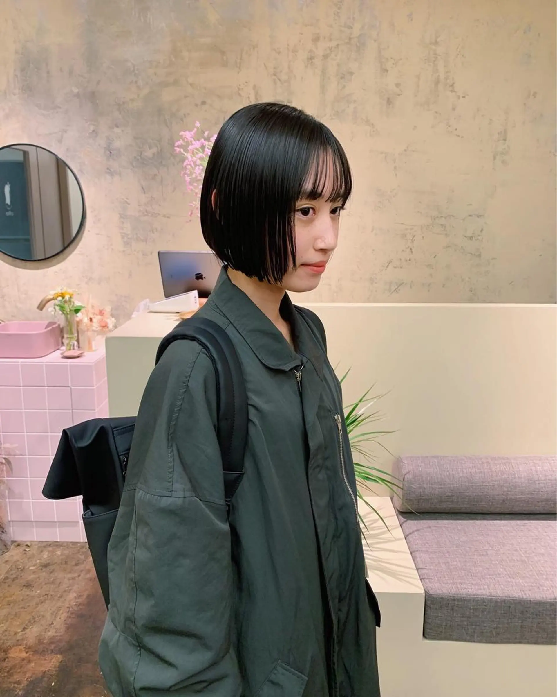 ショート カット yupi🐈‍⬛ レイヤー/パーマのヘアスタイル