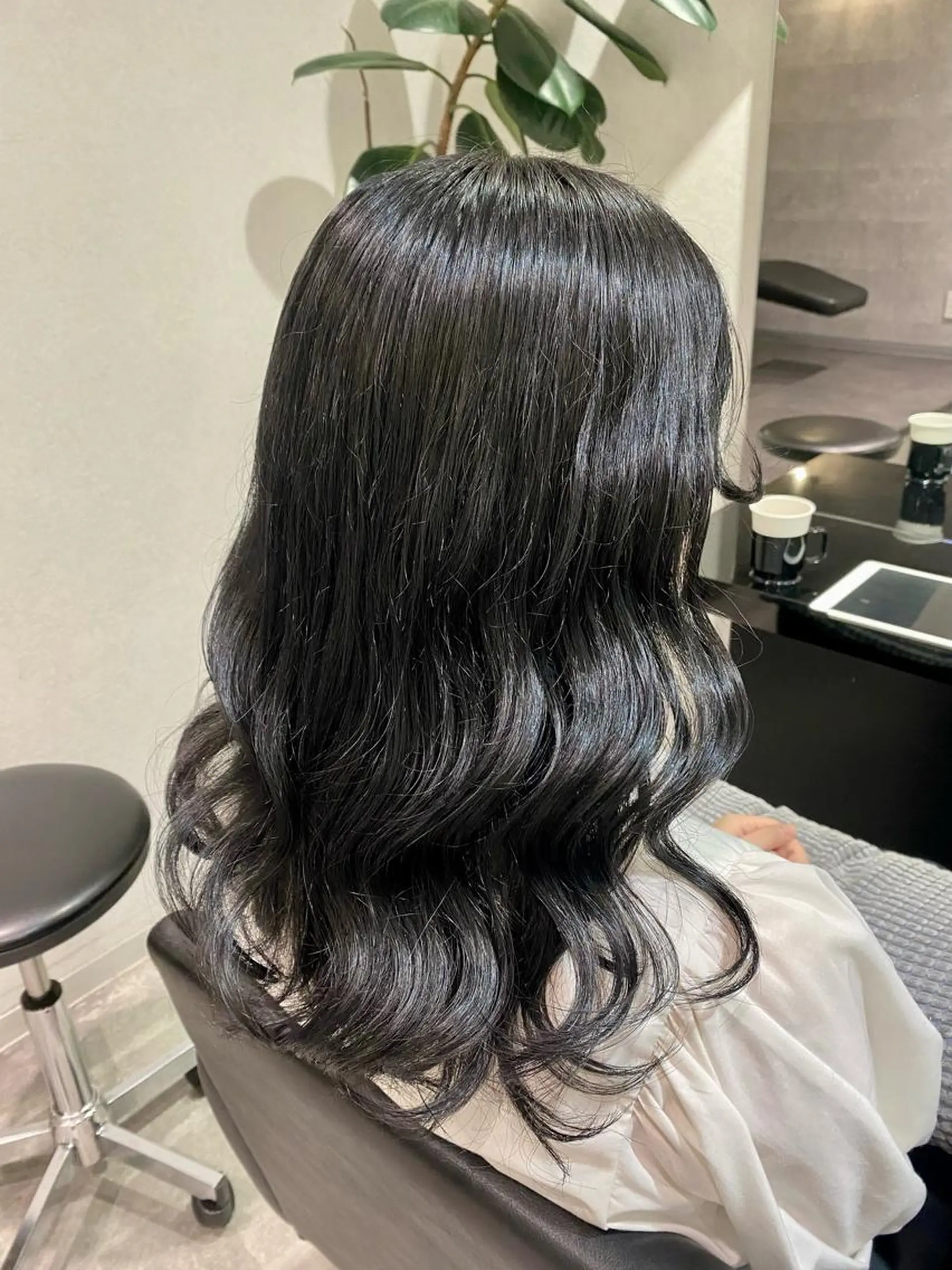 ロング カラー カット ヘアカラー トリートメント 博多美容室♡ 髪質改善/艶カラーのヘアスタイル