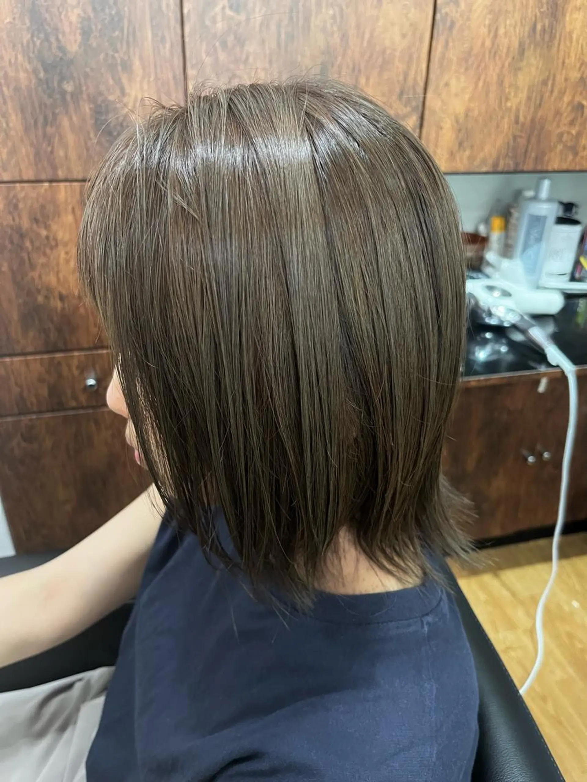 ミディアム あんざき みわのヘアスタイル
