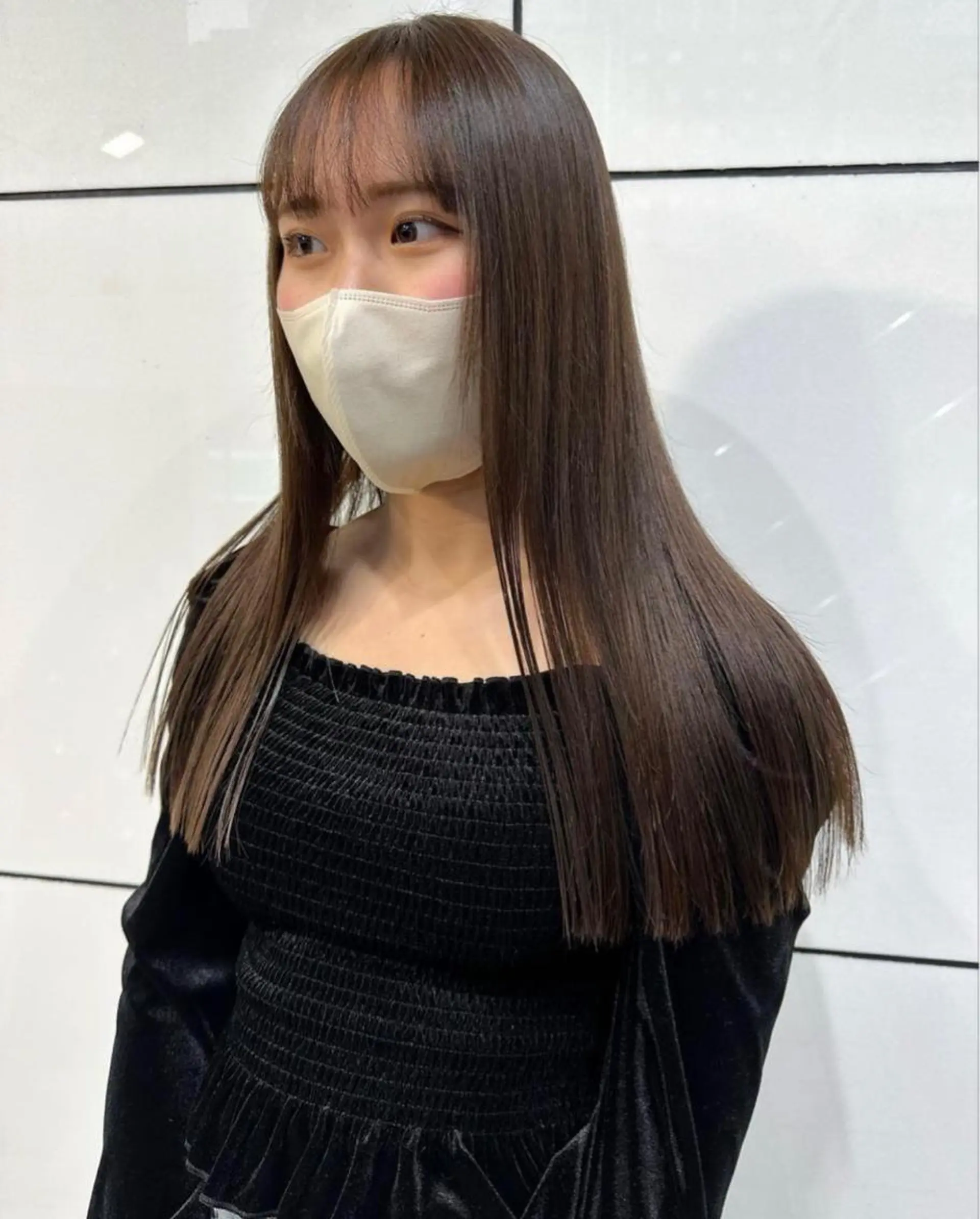 ミディアム カラー ブリーチ ケアブリーチ 透明感カラー デザインカラー ダブルカラー ヘアカラー ハイトーン/マツエク AYAKA🌙のヘアスタイル