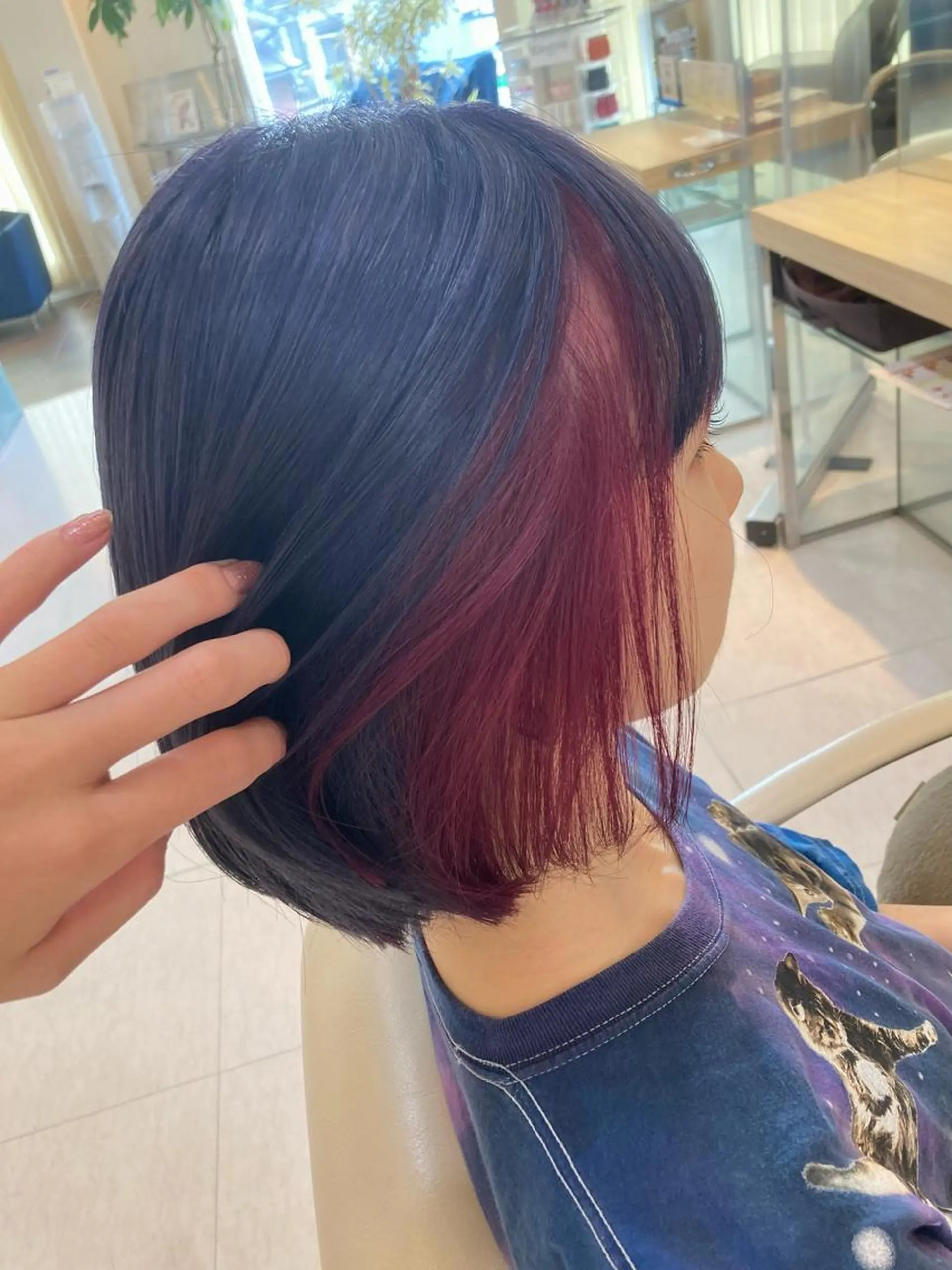 カラー ブリーチ デザインカラー 後藤 瑞季のヘアスタイル