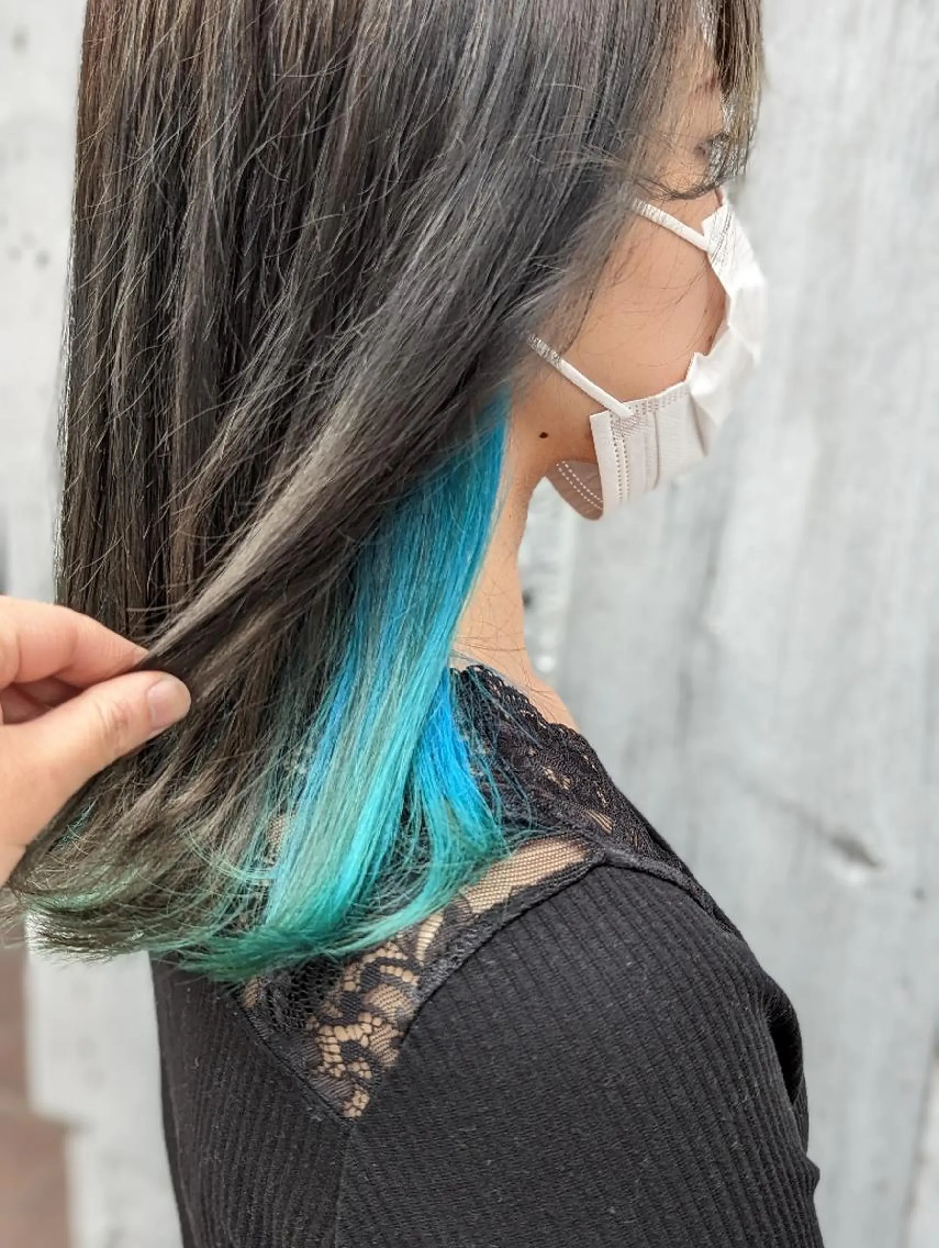 ロング カラー 髪質改善アンブリーチ 店長みやけななのヘアスタイル