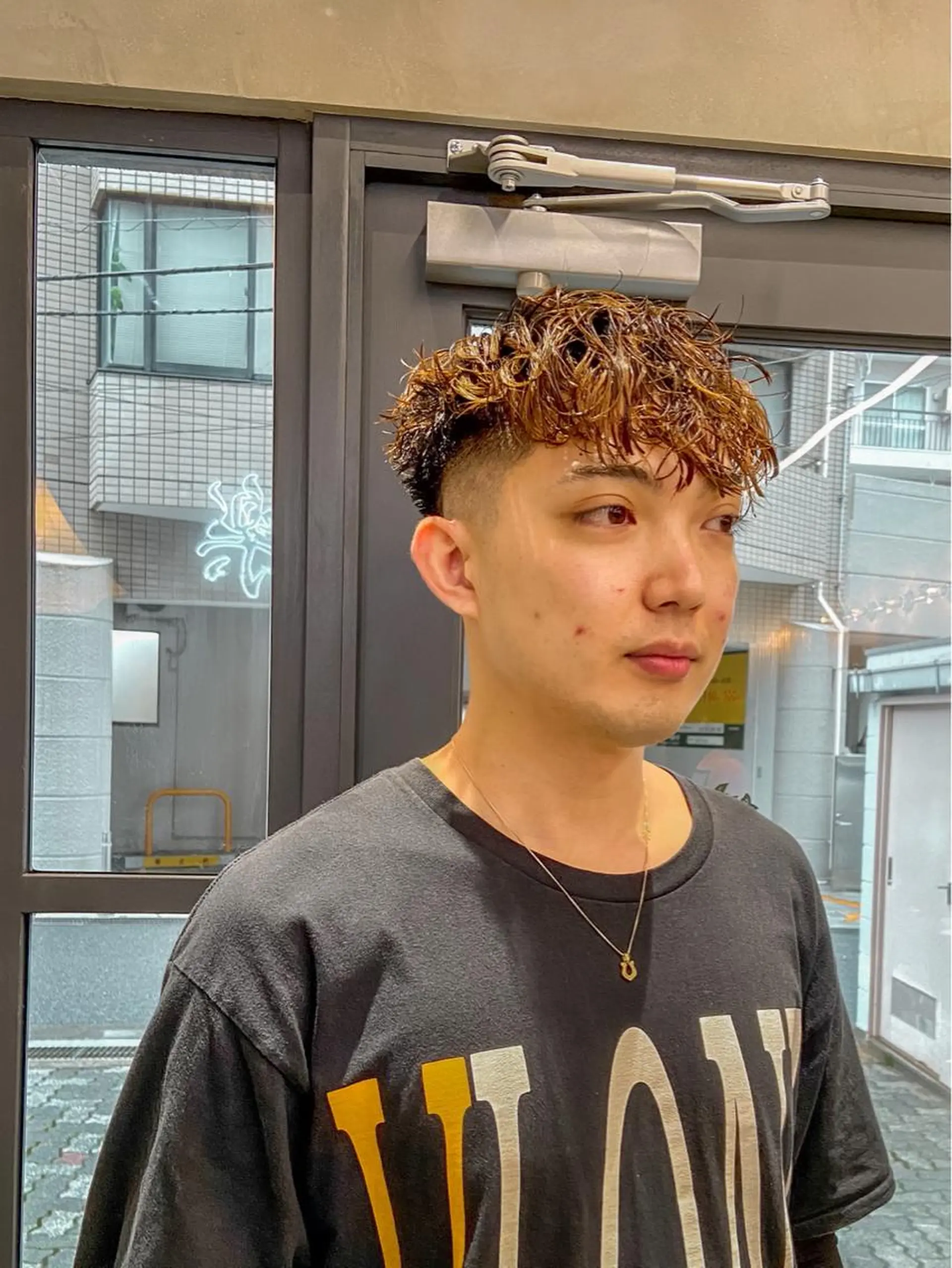 ショート パーマ メンズ フェードカット メンズパーマ カット FM【エフエム】HAVANA所属・💈圧倒的メンズ特化 明大前美容師💈のヘアスタイル