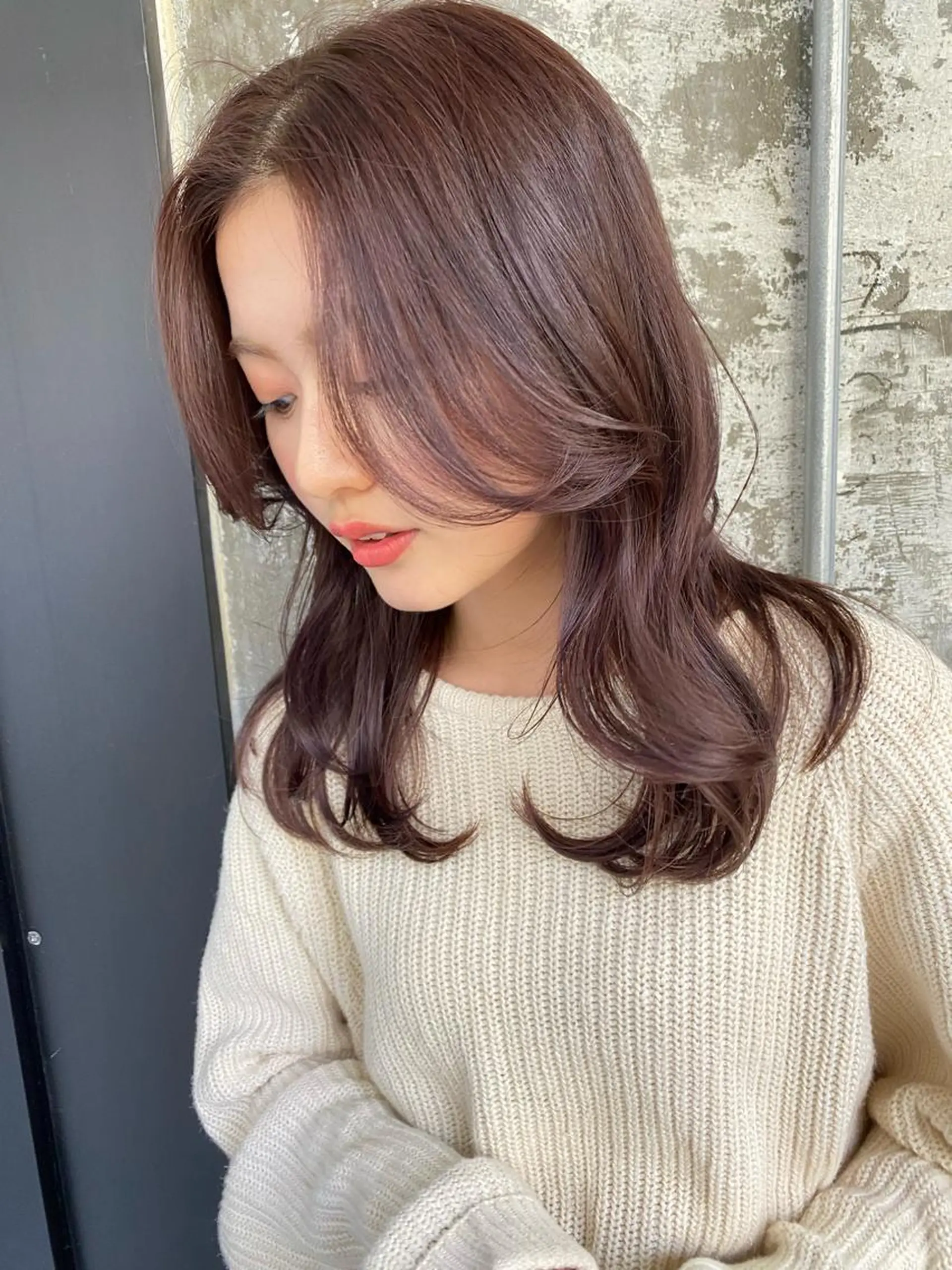 セミロング カラー カット ヘアカラー Pia hair Design Yakuin所属・Pia ツボイ ケイタのヘアスタイル