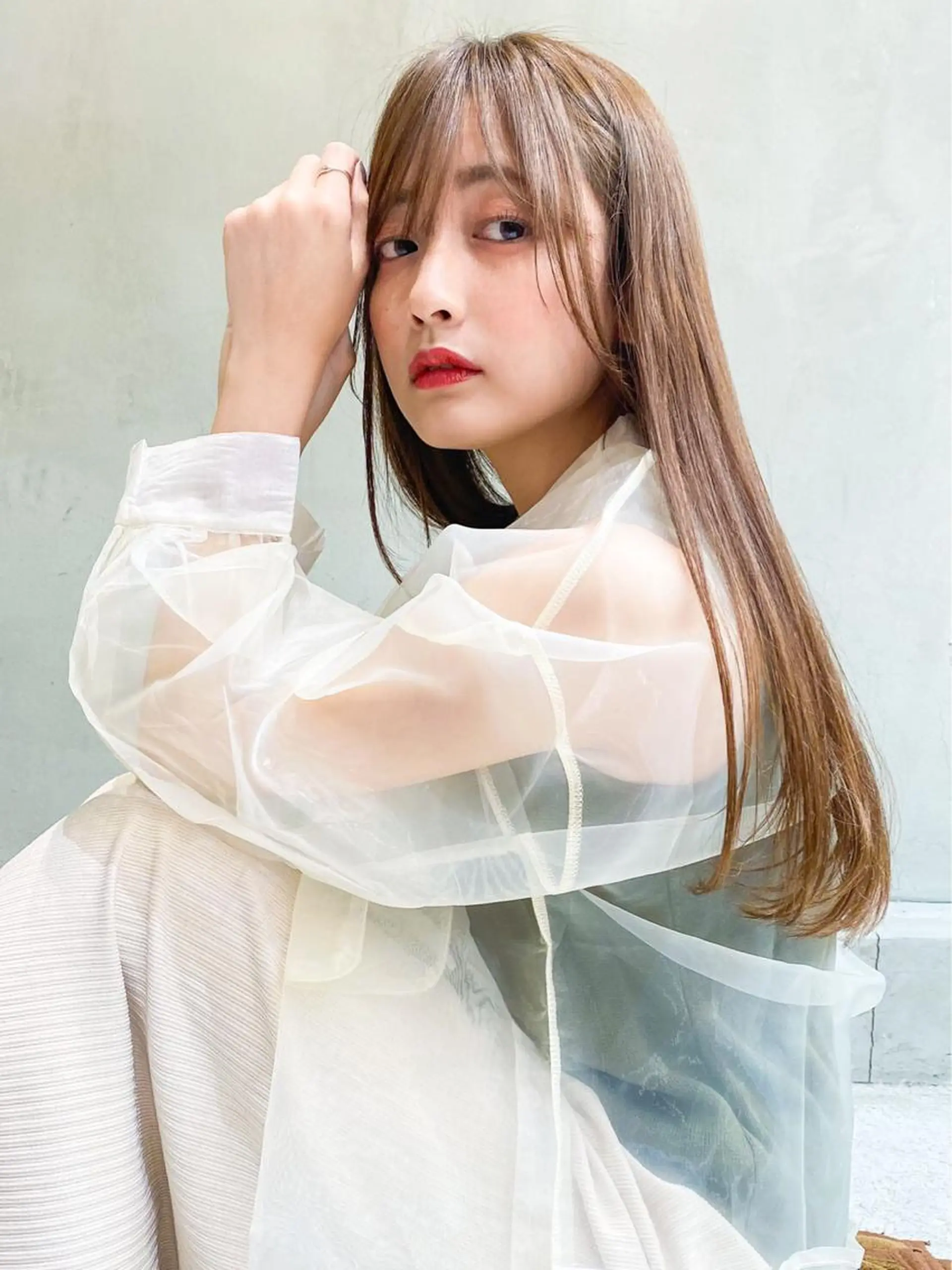 ロング 縮毛矯正 店長 茂野聖史のヘアスタイル