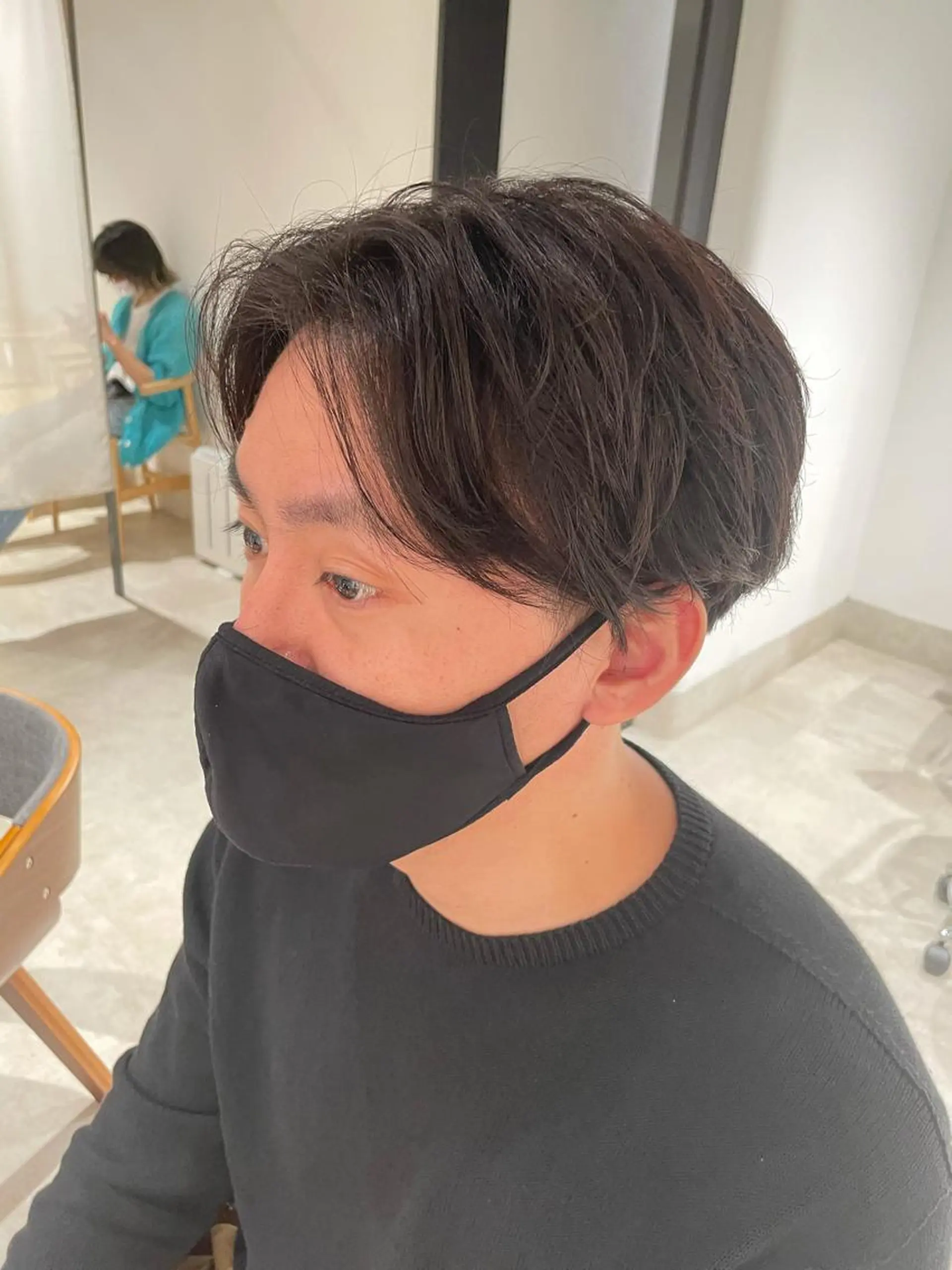 ショート カラー パーマ ヘアアレンジ メンズ パーソナルカラー合わ せたカラー🤍なつみのヘアスタイル