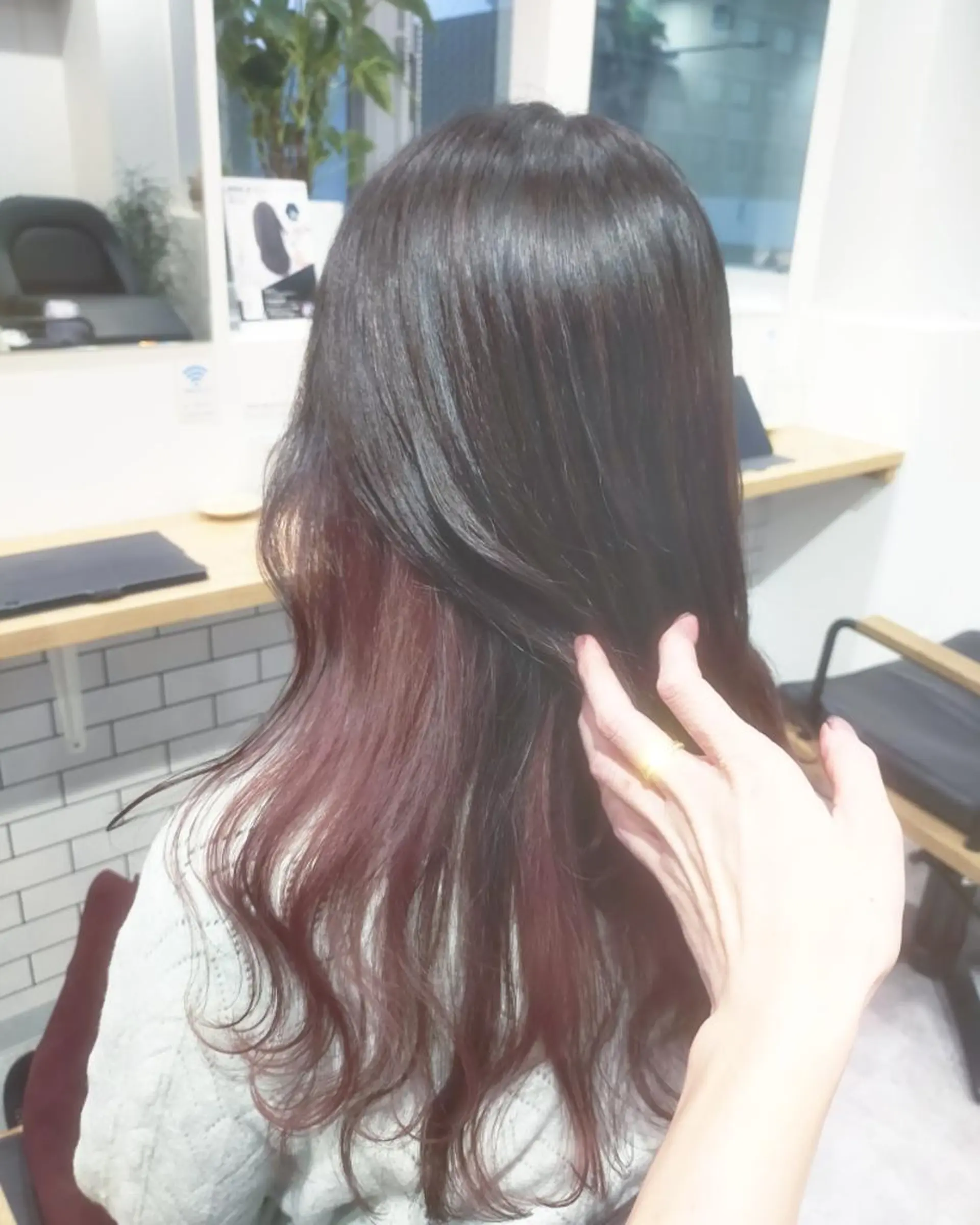 ロング カラー JIL BLAN 京都所属・RU RIのヘアスタイル