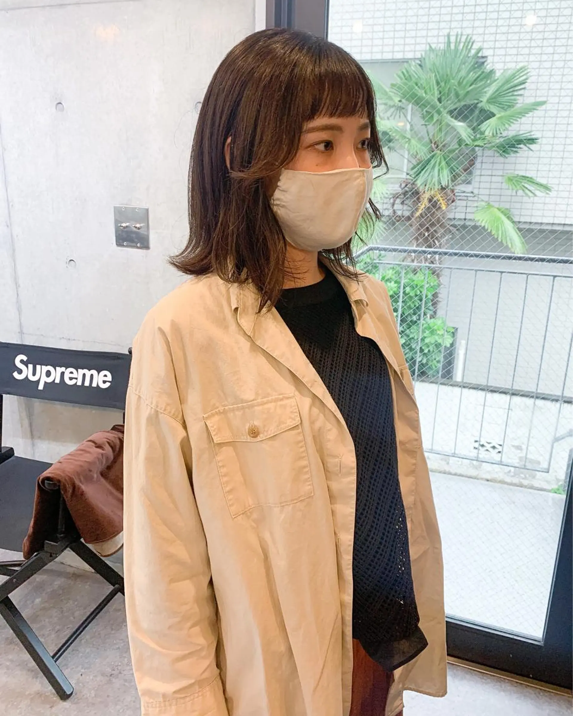 ショート カラー ブラウンカラー マロンブラウン オン眉 柔らかブラウン/顔周 りレイヤー♡ユウシのヘアスタイル