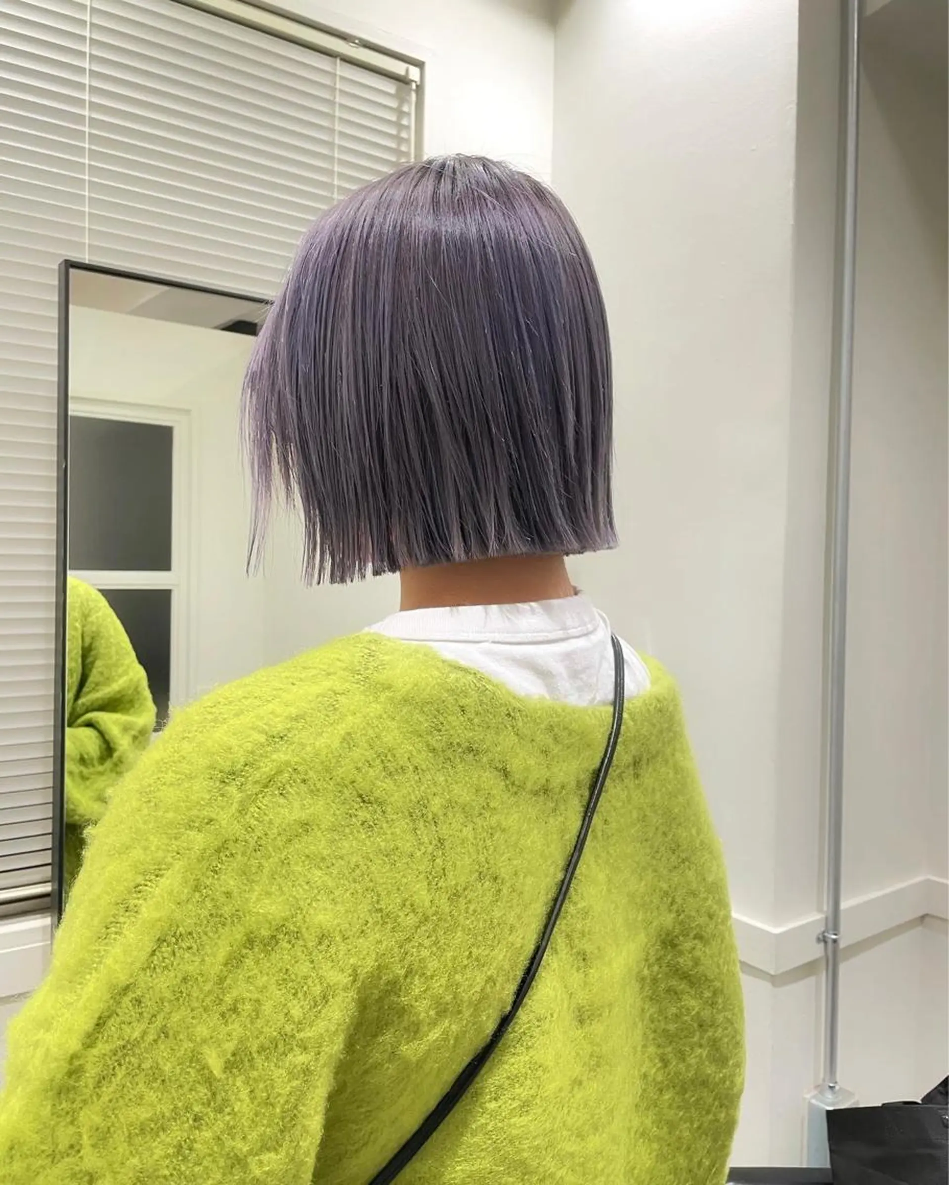 ショート カラー ラベンダーカラー ボブ カット ヘアカラー トリートメント ヘアセット メンズ特化 パーマ/オザワのヘアスタイル