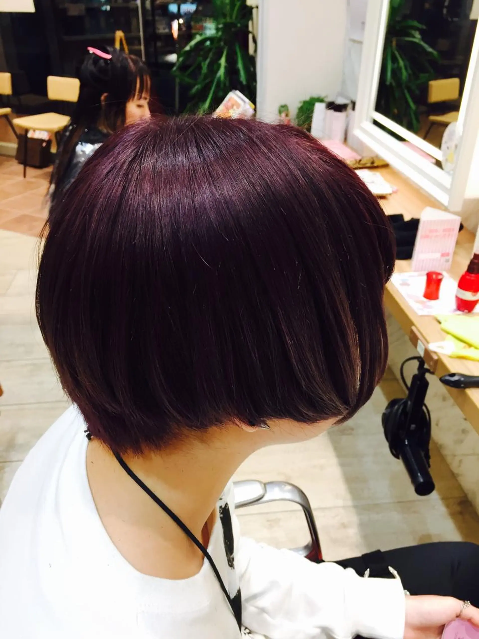 ショート カラー パープルカラー 吉岡 三四朗のヘアスタイル