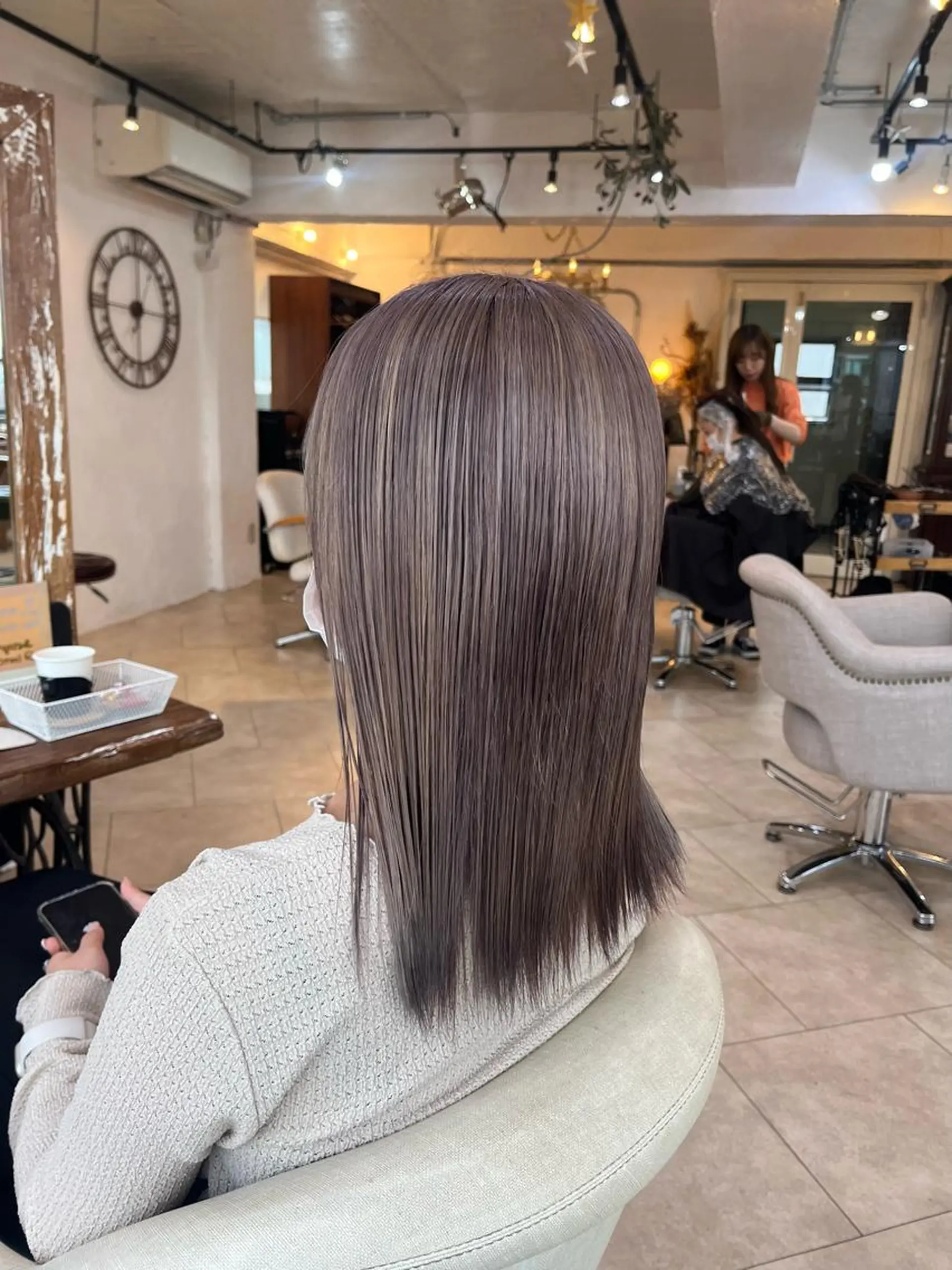 セミロング カラー 💛ハイトーン💛 りむのヘアスタイル