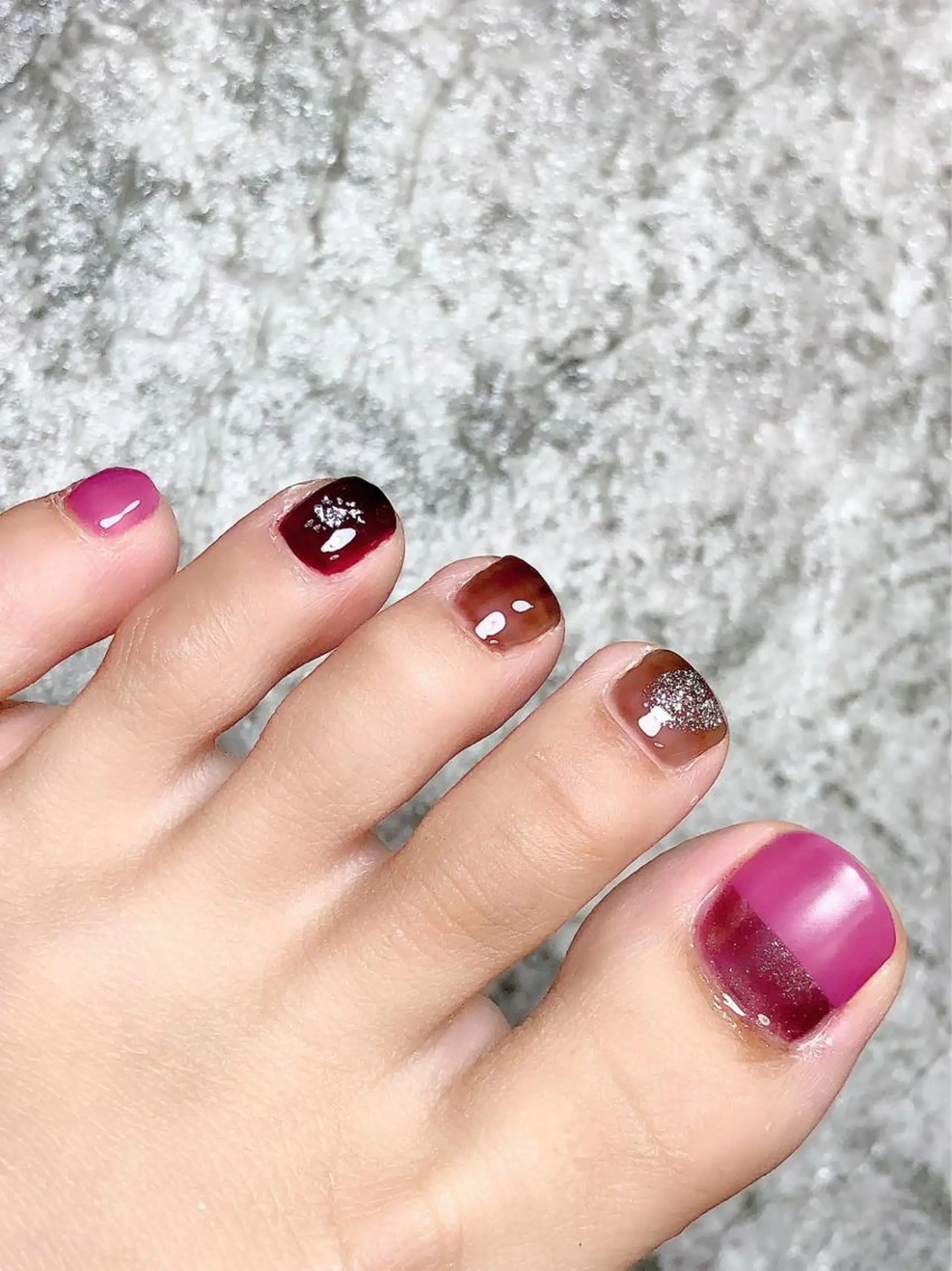 ネイル フットネイル フットネイル maison de charme Beauté所属・Beaute IORIのネイルデザイン