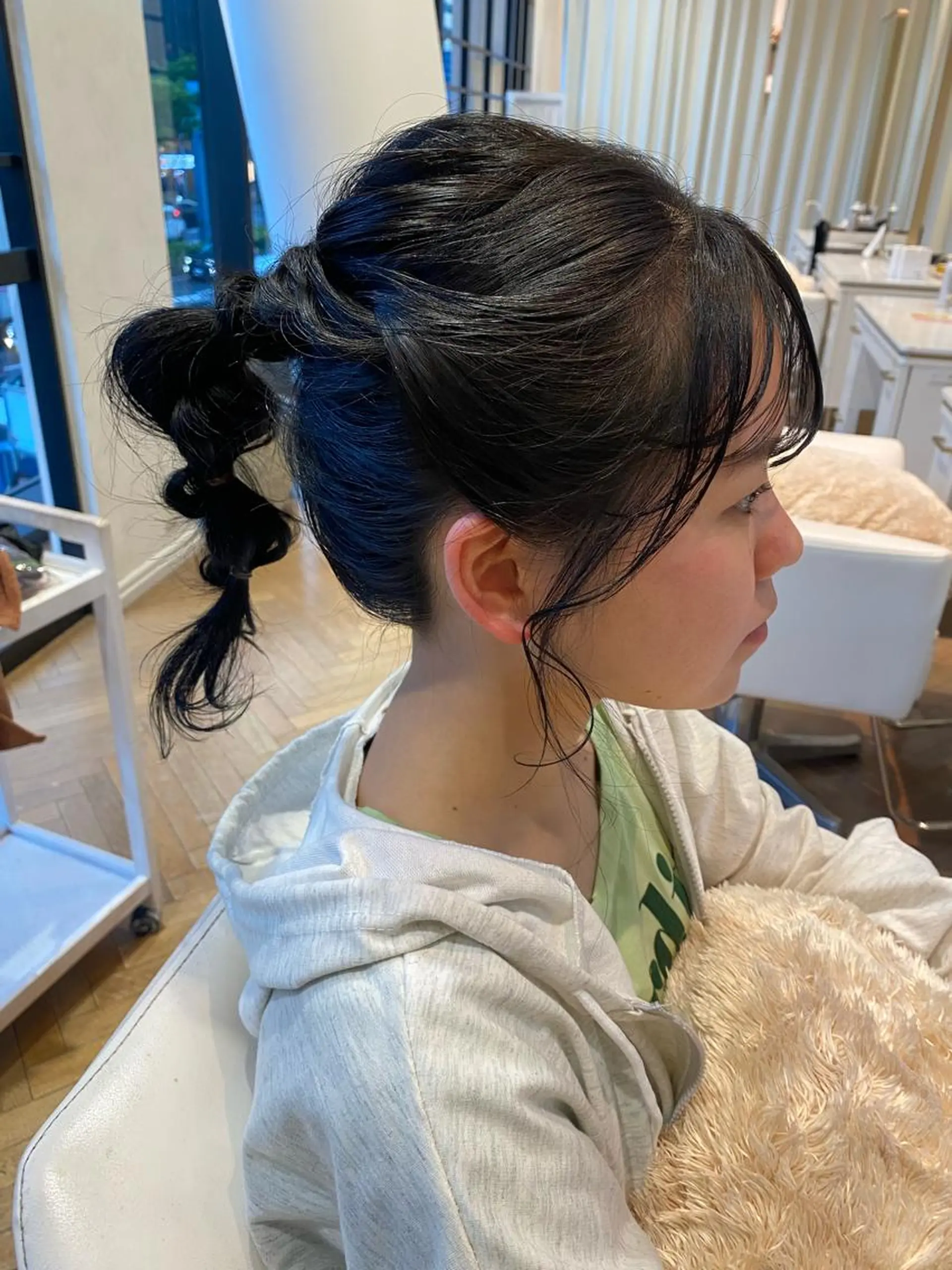 ヘアアレンジ ポニーテール ヘアセット 増井 彩乃のヘアスタイル