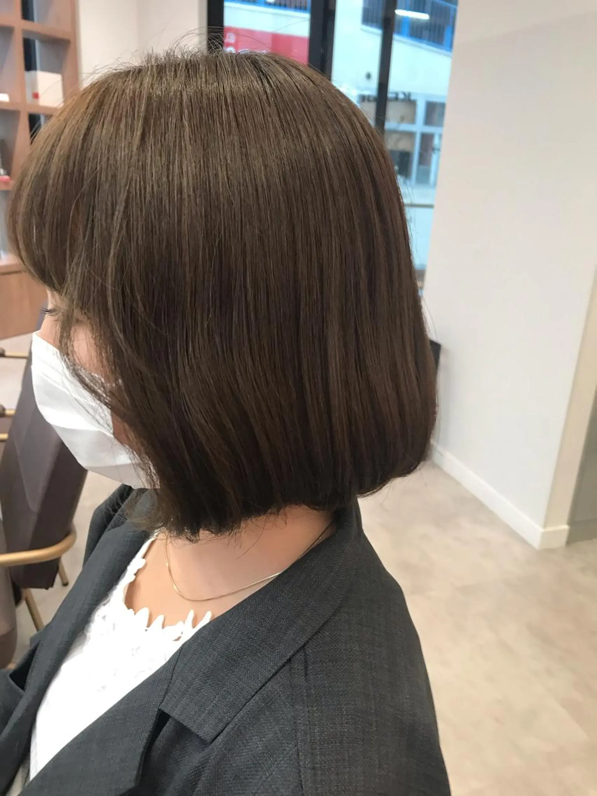 ショート カラー ブリーチ ブリーチなしカラー カット トリートメント ヘッドスパ 木野田 萌のヘアスタイル