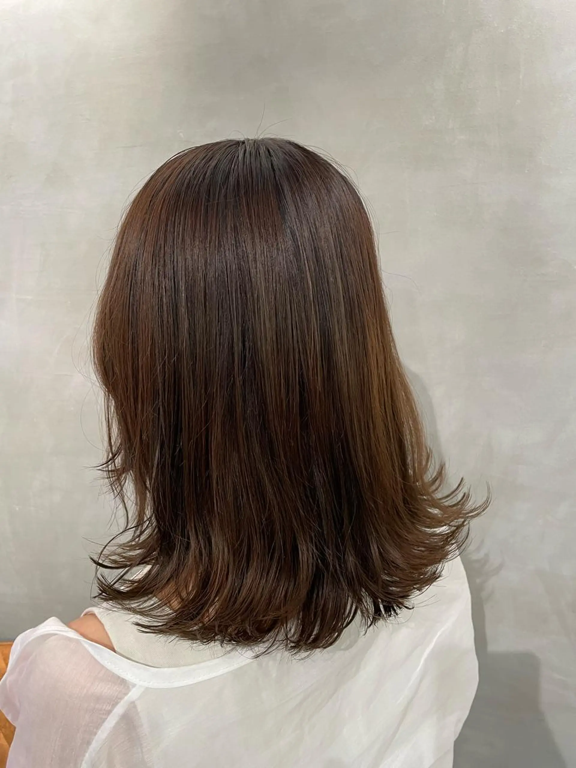 ミディアム ヘアカラー トリートメント 髪質改善/縮毛矯正/ 酸性ストレート/まやのヘアスタイル