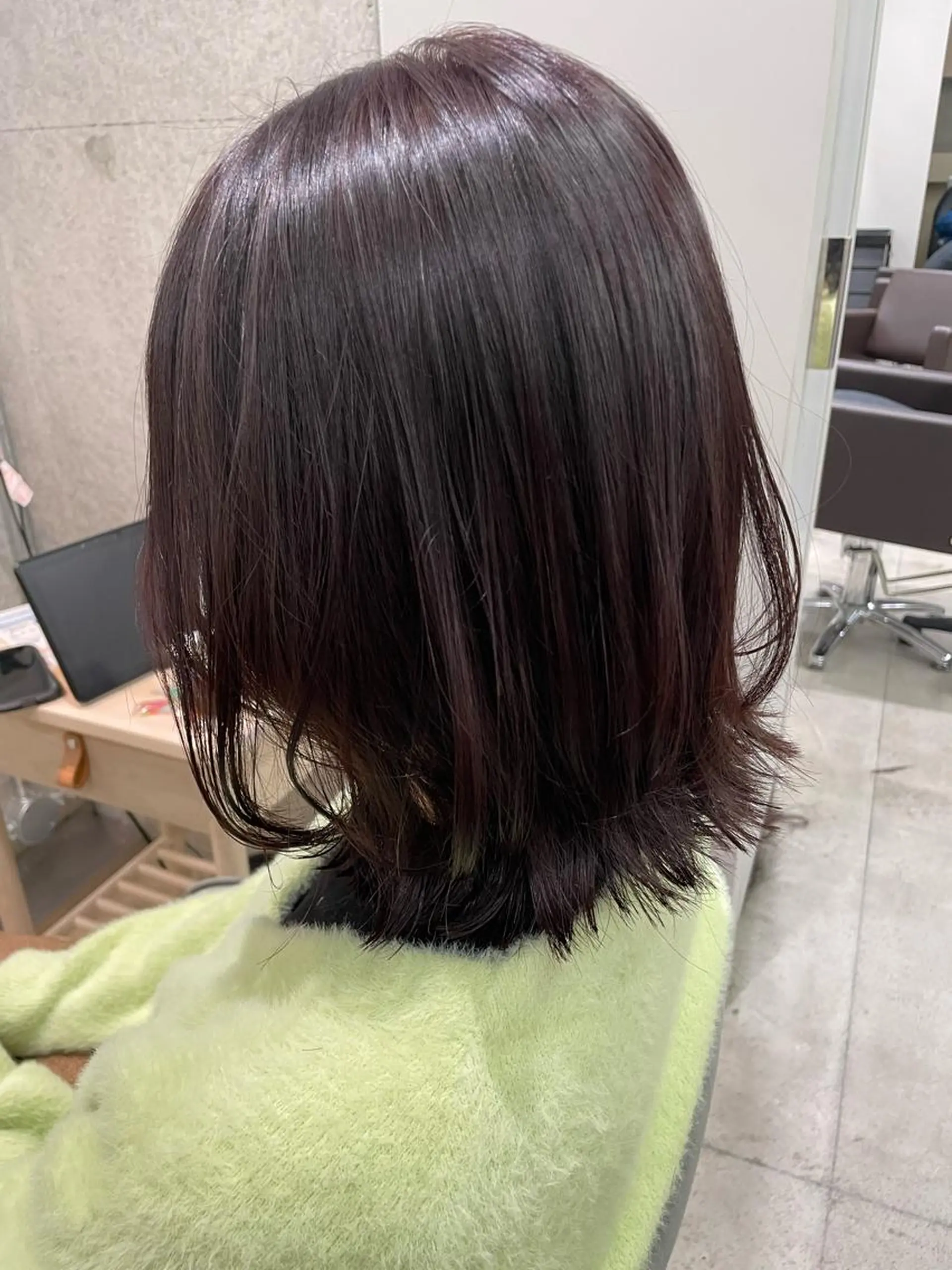 ショート カラー ボブ 髪質改善 トリートメント パーソナルカラー 藤本夢のヘアスタイル