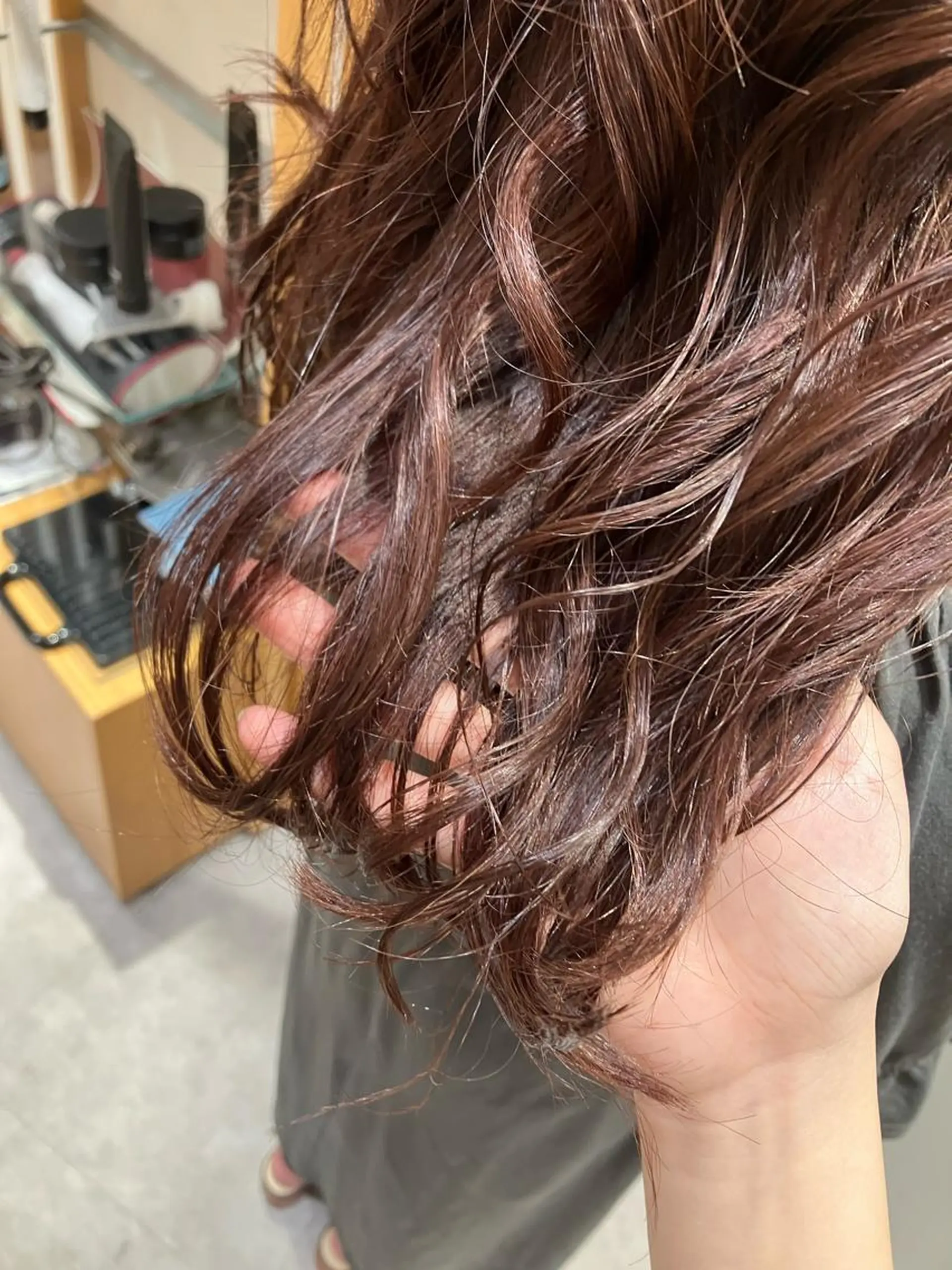 ロング カラー デザインカラー ハイライトカラー ハイライト 小顔似合わせカット/ レイヤー/maiのヘアスタイル