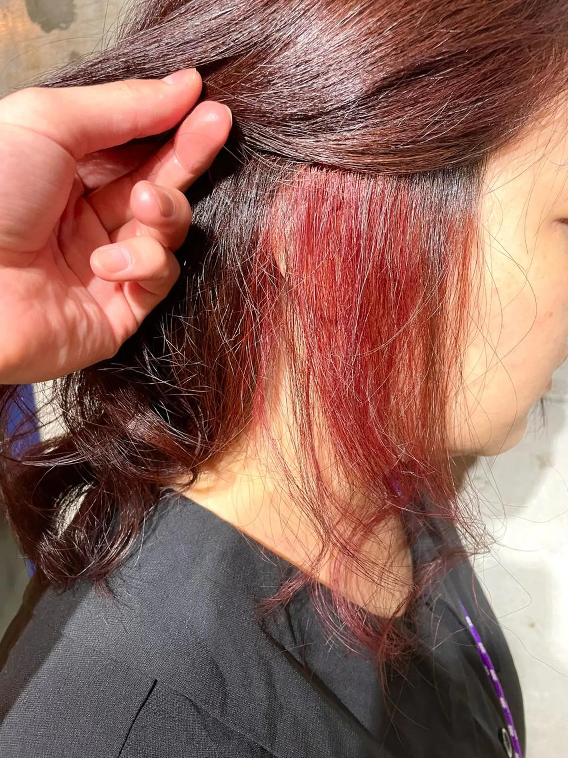 カラー イヤリングカラー 坂本 勇将のヘアスタイル