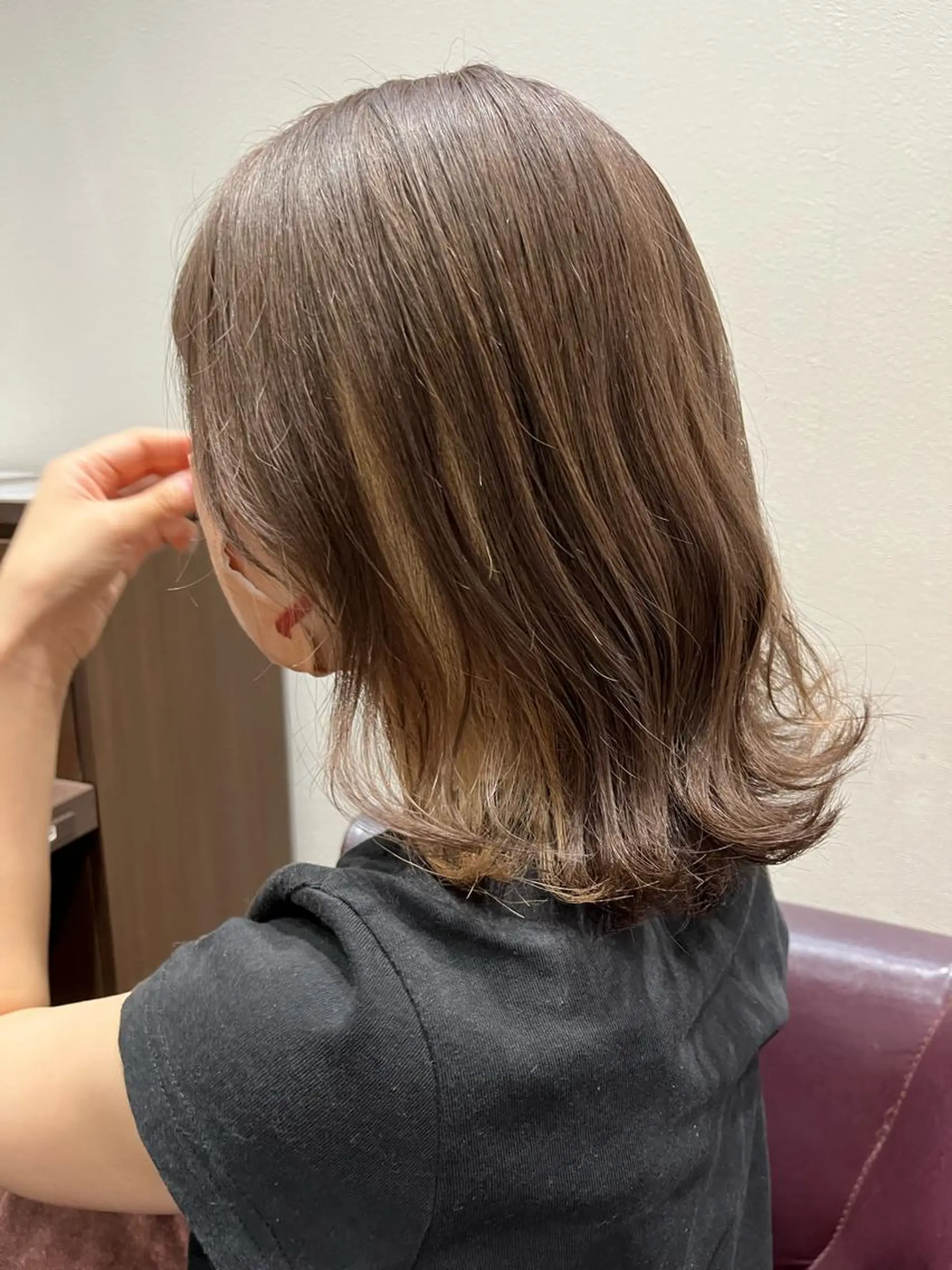 ミディアム カラー ヘアカラー 松崎 崇のヘアスタイル